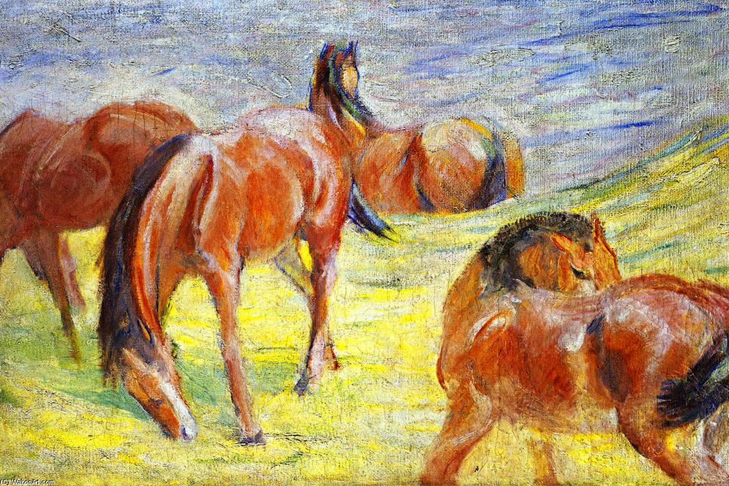 Grazing Horses — Franz Marc