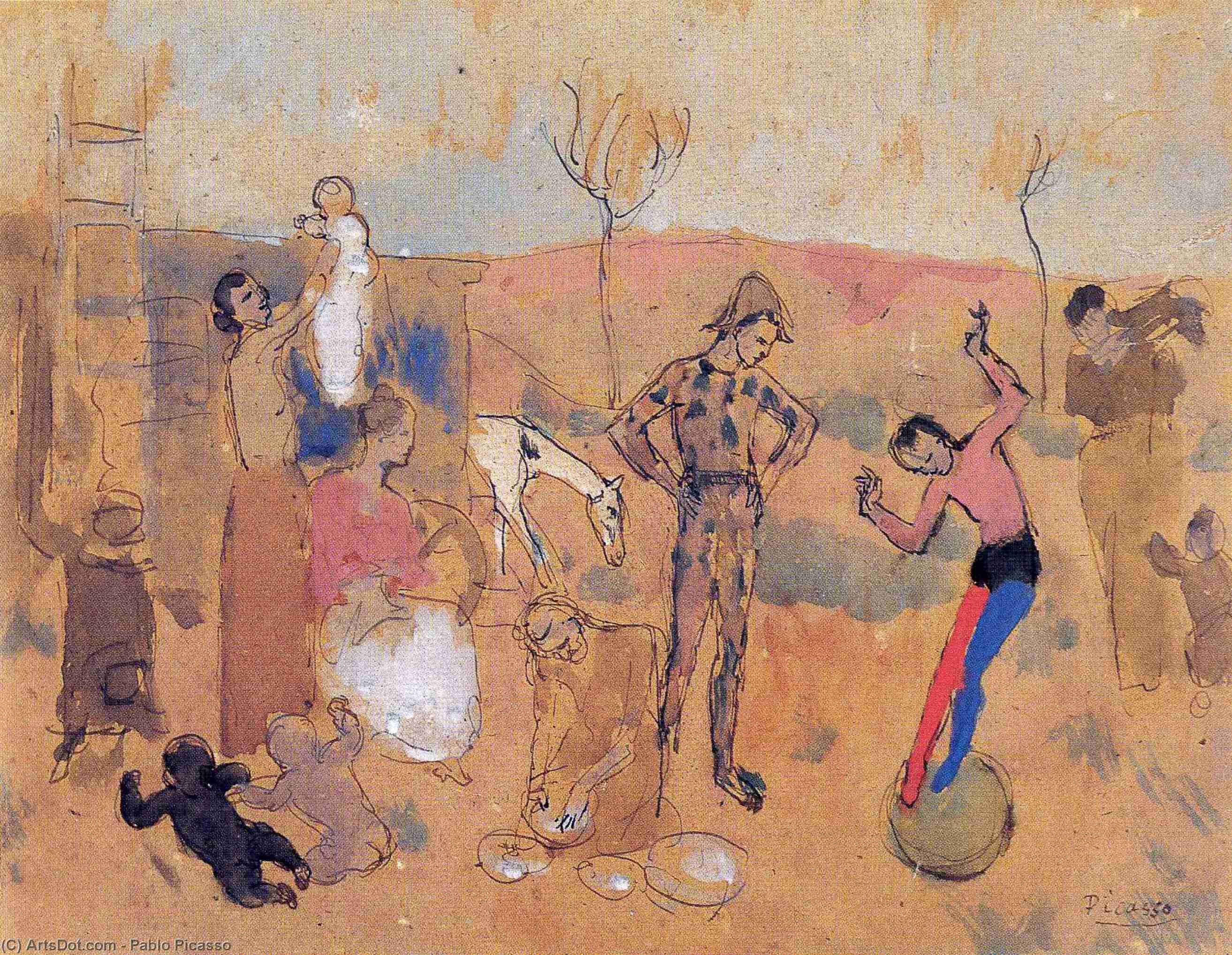 Family Of Jugglers — Pablo Picasso