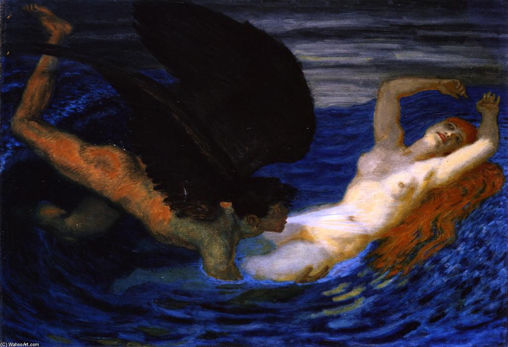 Wind And Waves (unfinished) — Franz Ritter Von Stuck