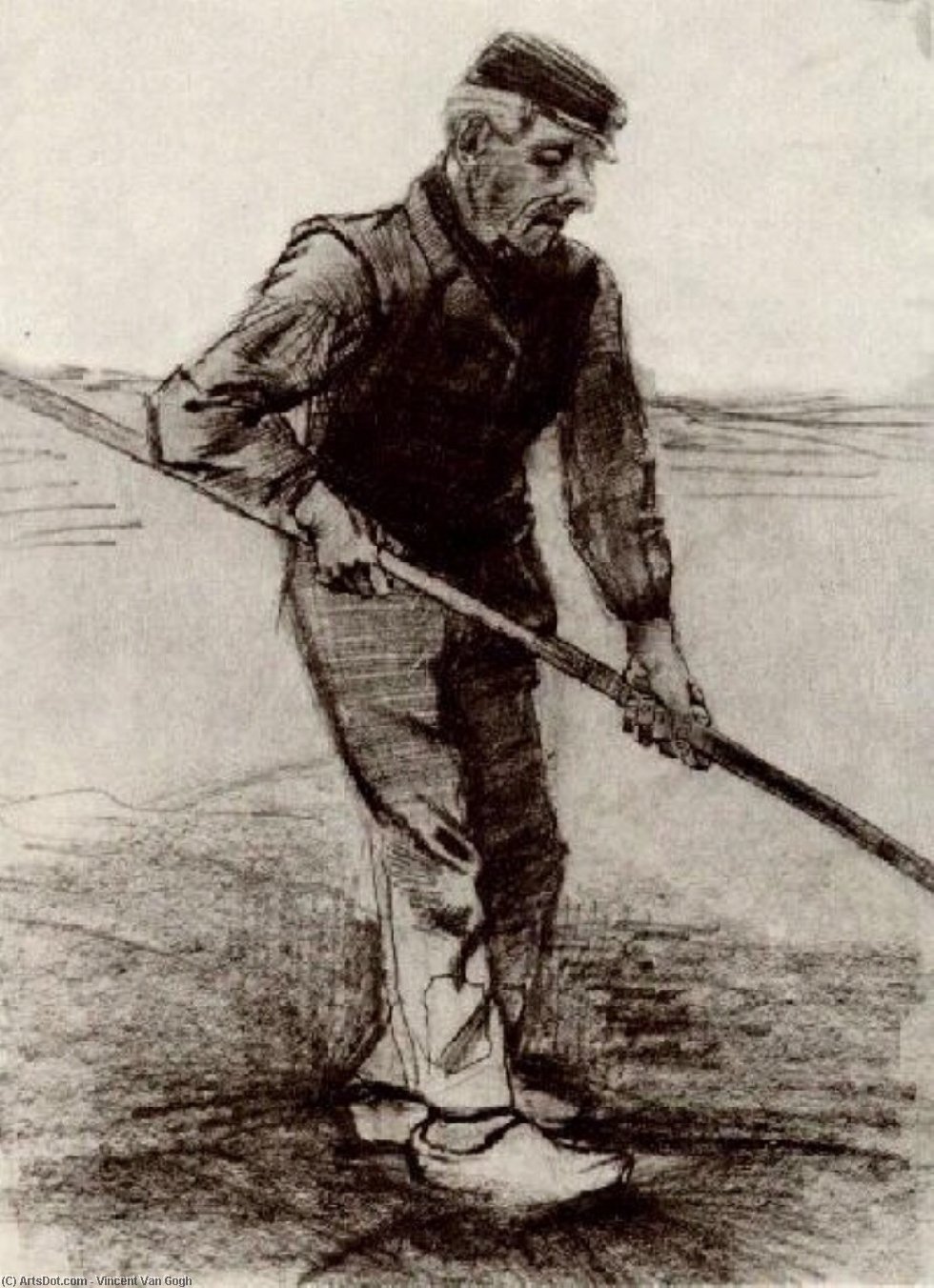 Peasant With A Stick — Vincent Willem Van Gogh