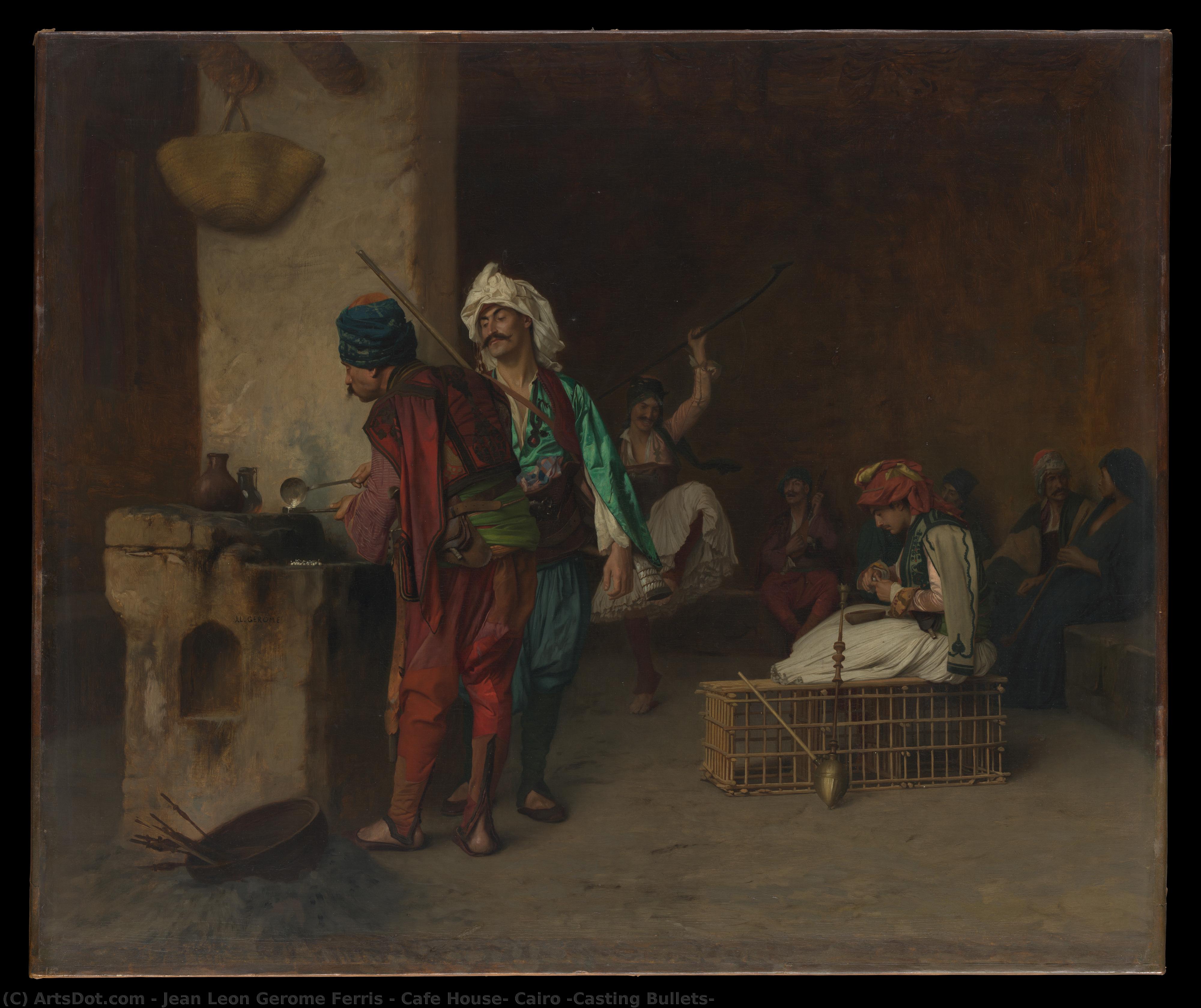 Cafe House, Cairo (casting Bullets) — Jean Leon Gerome Ferris