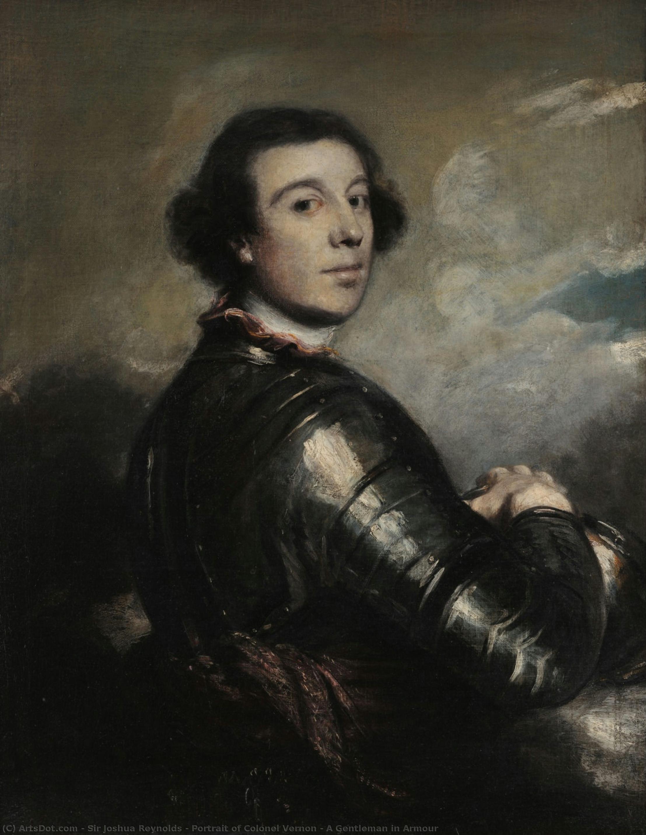 Portrait Of Colonel Vernon / A Gentleman In Armour — Sir Joshua Reynolds