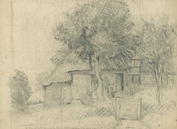 Compositional Study For 'clark's Cottage — Sir George Clausen