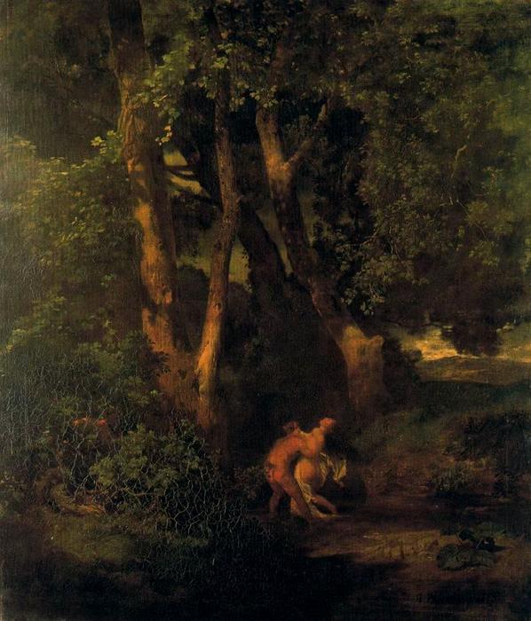 Faune Et Nymphe À L'orée D'un Bois — Arnold Böcklin