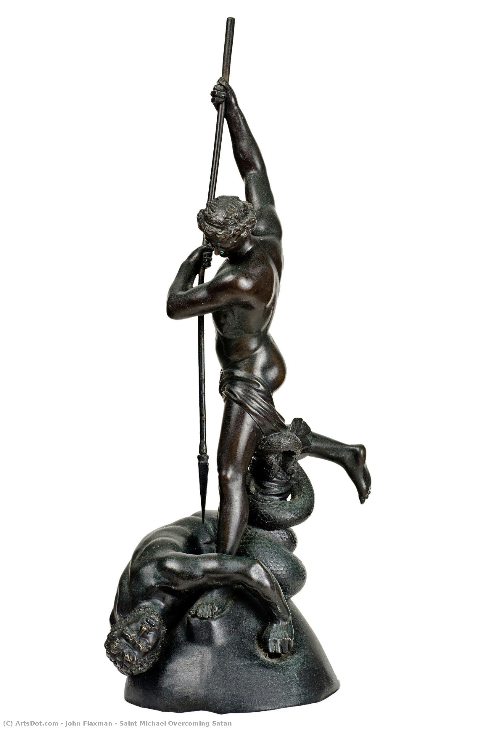 Saint Michael Overcoming Satan — John Flaxman