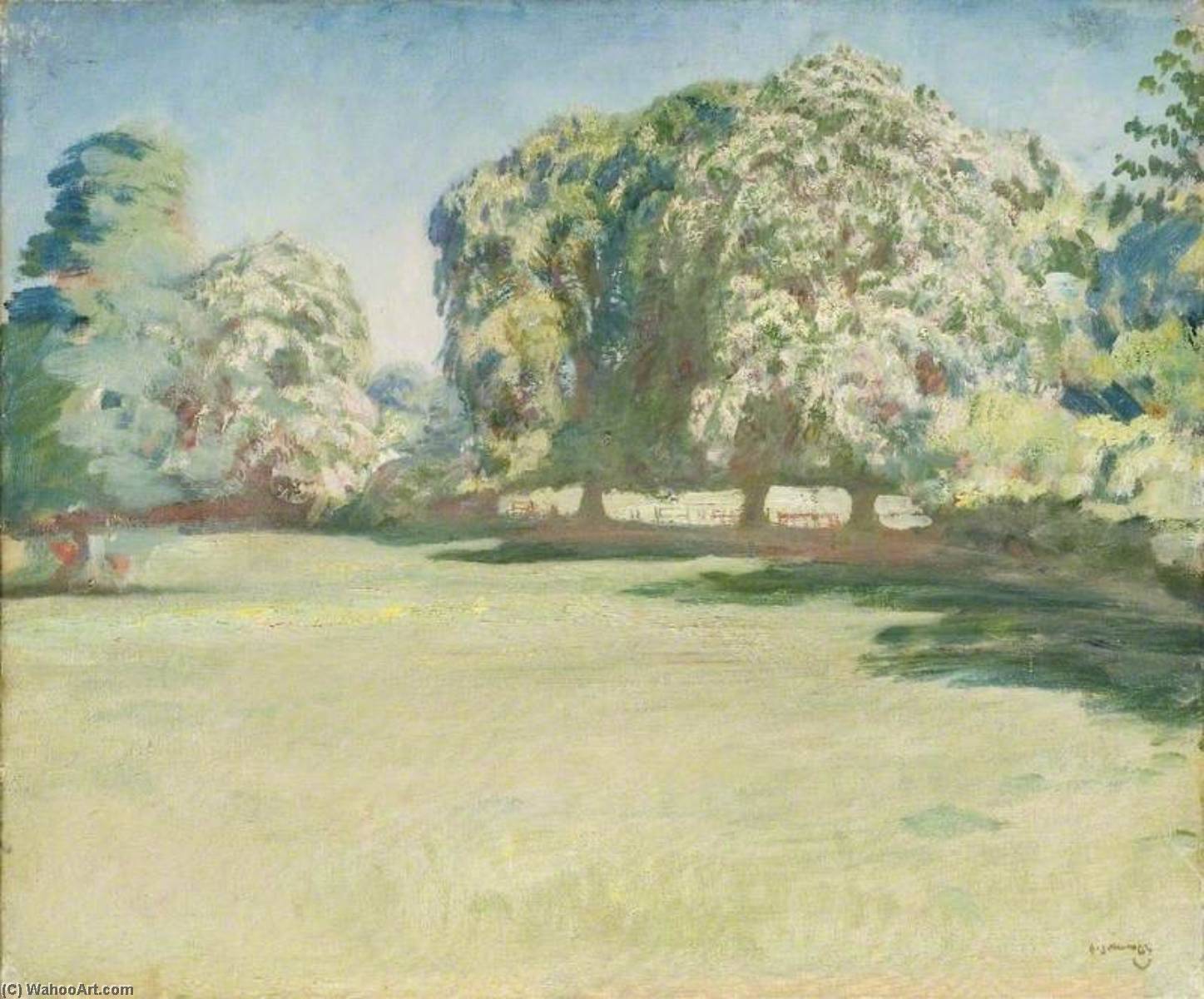 A View At Castle House — Sir Alfred James Munnings