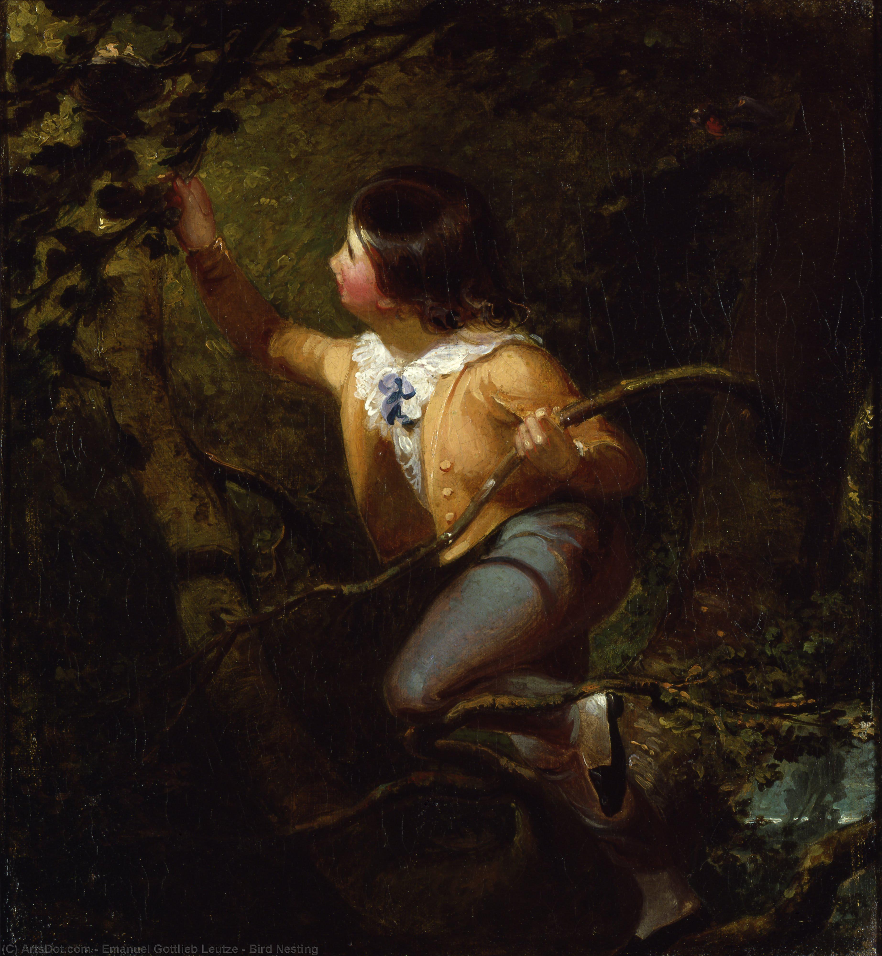 Bird Nesting — Emanuel Gottlieb Leutze