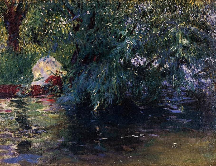 A Backwater, Calcot Mill Near Reading — John Singer Sargent