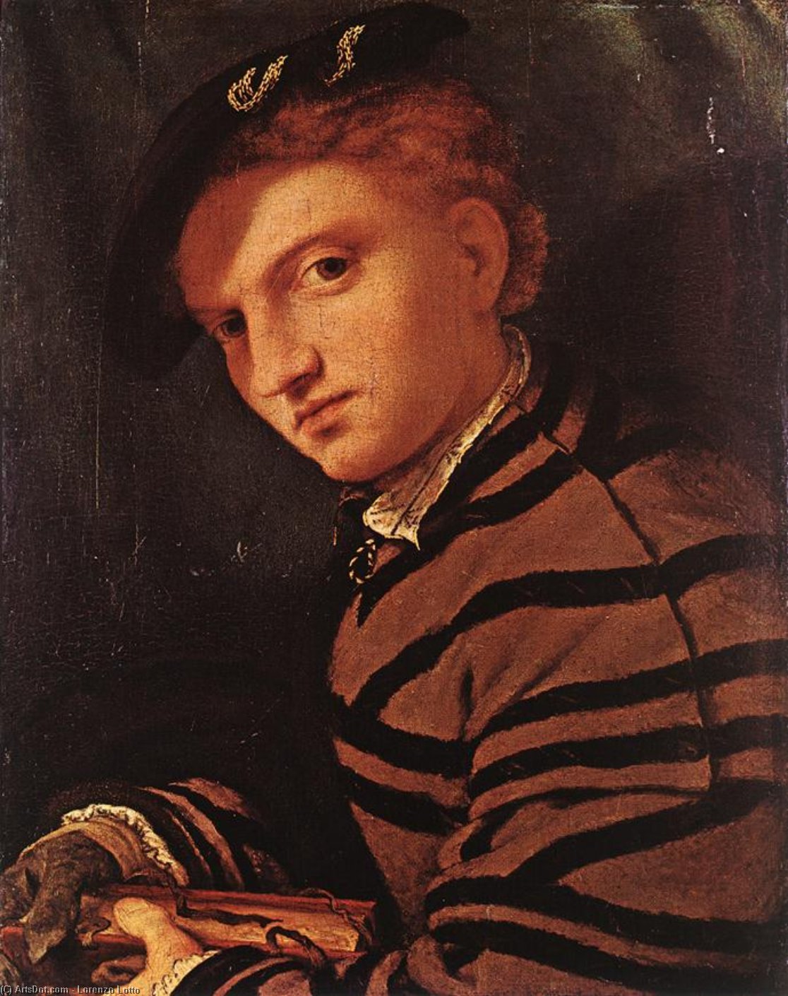 Young Man With Book — Lorenzo Lotto