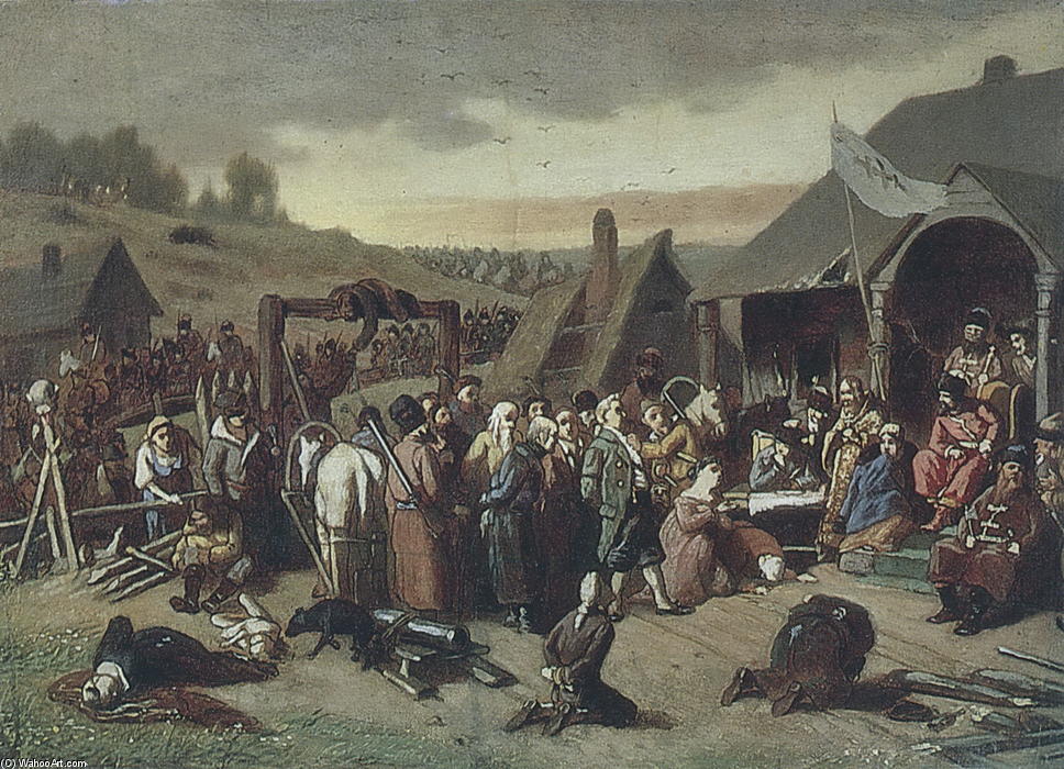 Court Pugacheva — Vasily Grigoryevich Perov