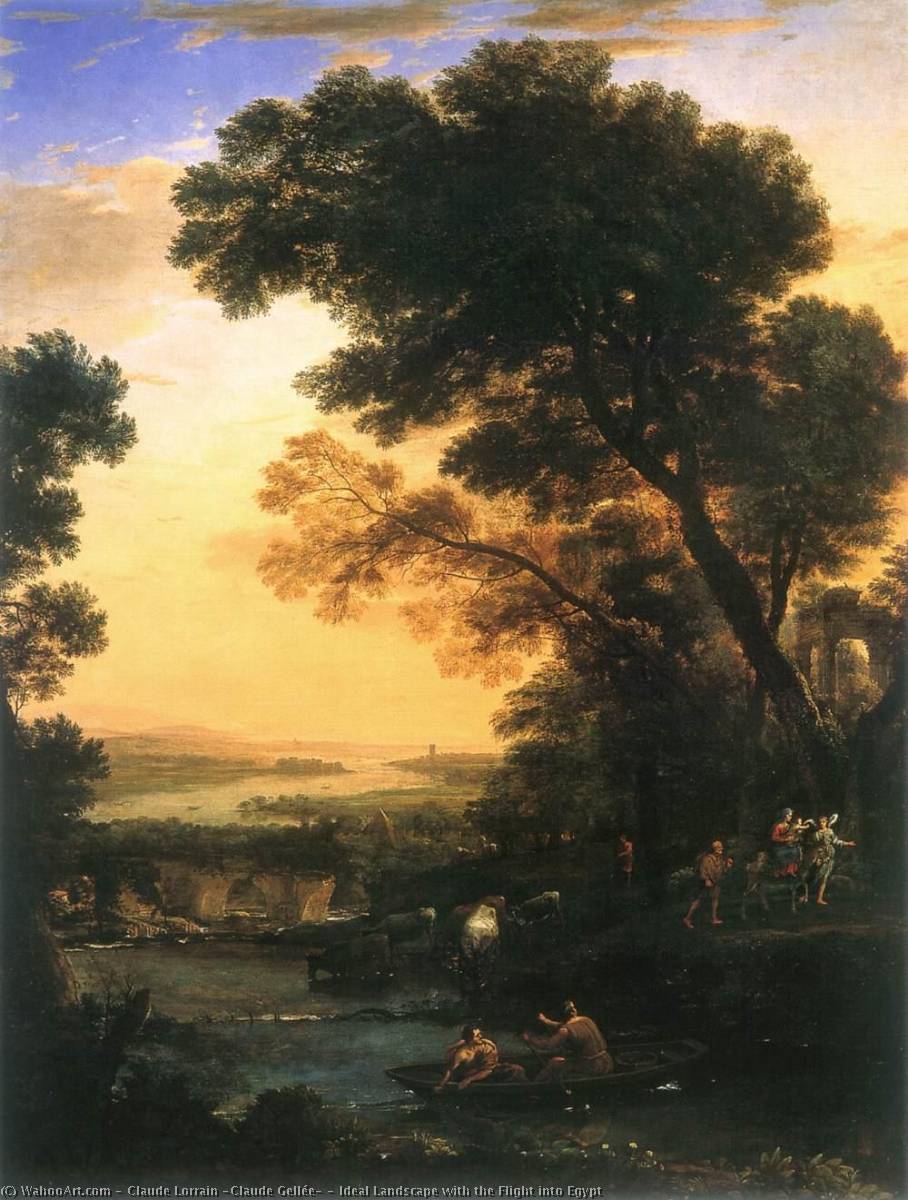 Ideal Landscape With The Flight Into Egypt — Claude Lorrain (claude Gellée)