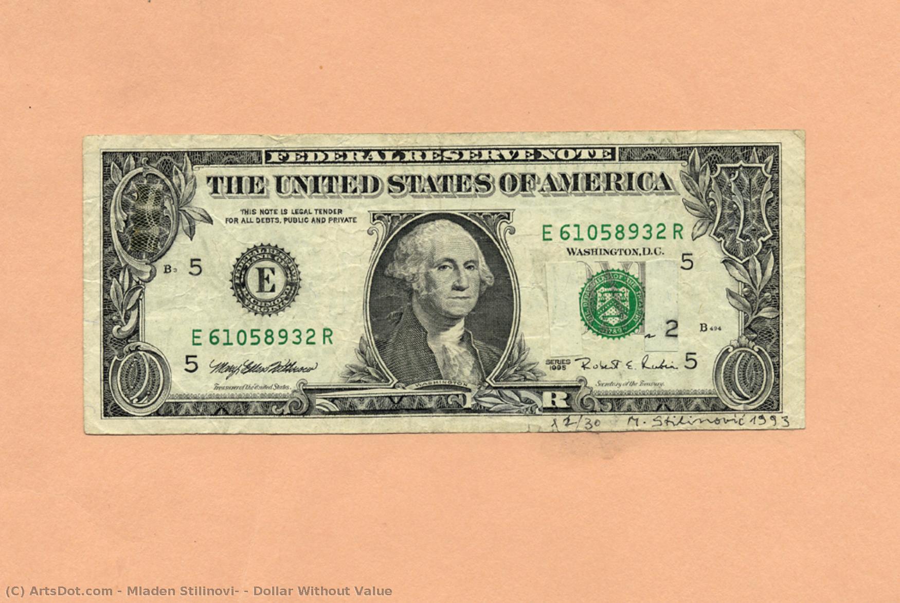 Dollar Without Value — Mladen Stilinović