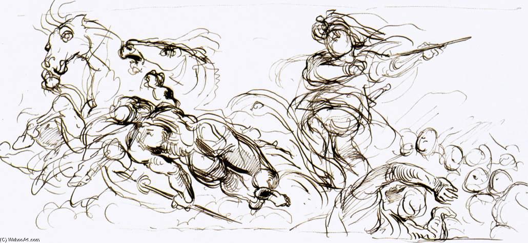 Study For The War Coffer — Eugène Delacroix