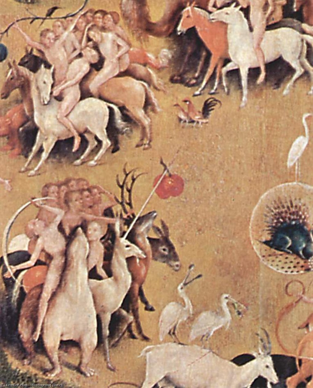 The Garden Of Earthly Delights (detail) (21) — Hieronymus Bosch