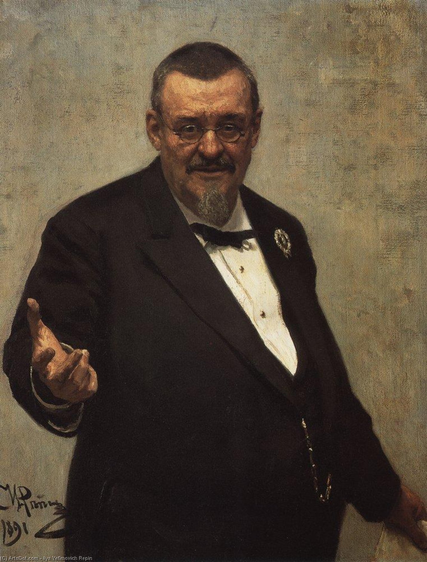 Portrait Of The Lawyer Vladimir Spasovitch — Ilya Yefimovich Repin