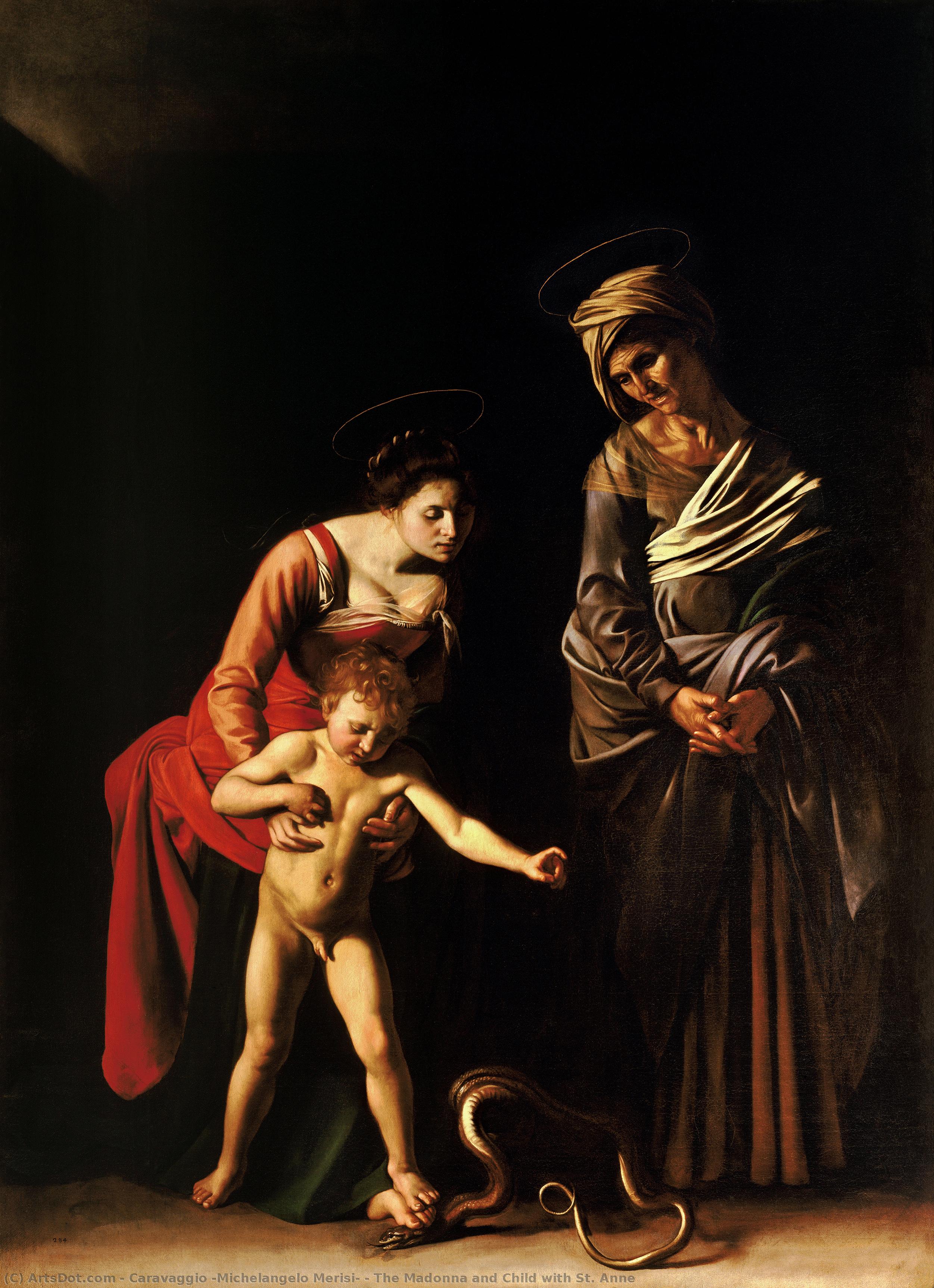 The Madonna And Child With St. Anne — Caravaggio