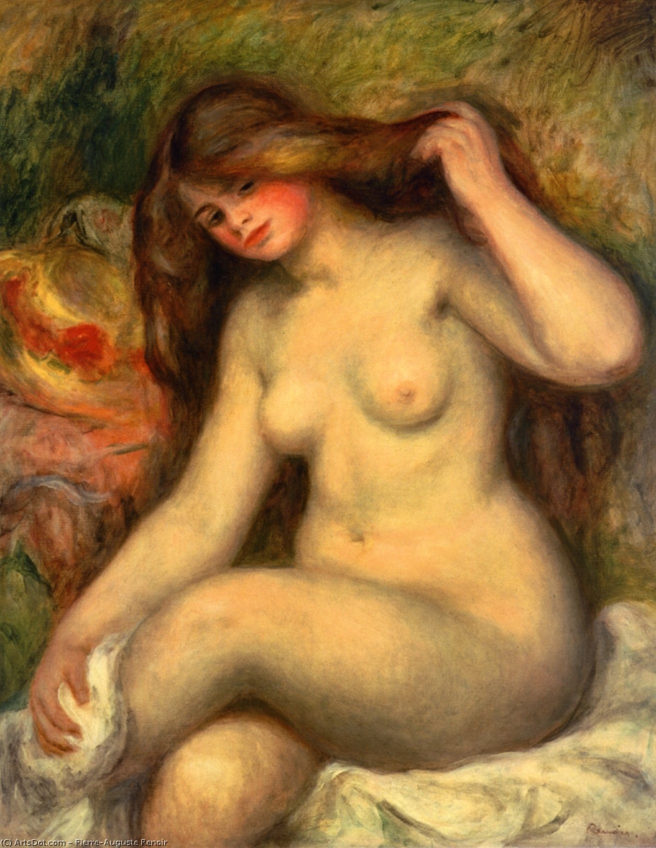 Large Bather With Crossed Legs — Pierre-auguste Renoir
