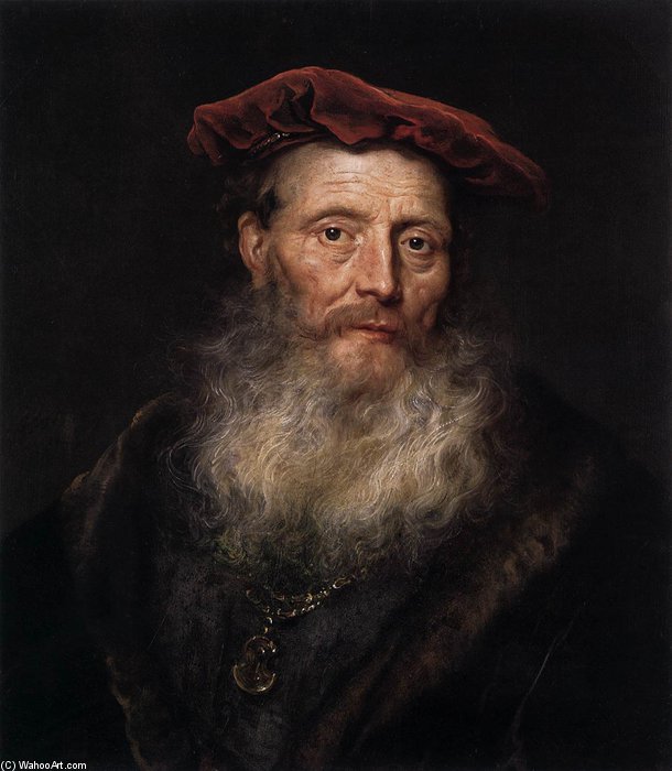 Bearded Man With A Velvet Cap — Govert Teunisz Flinck
