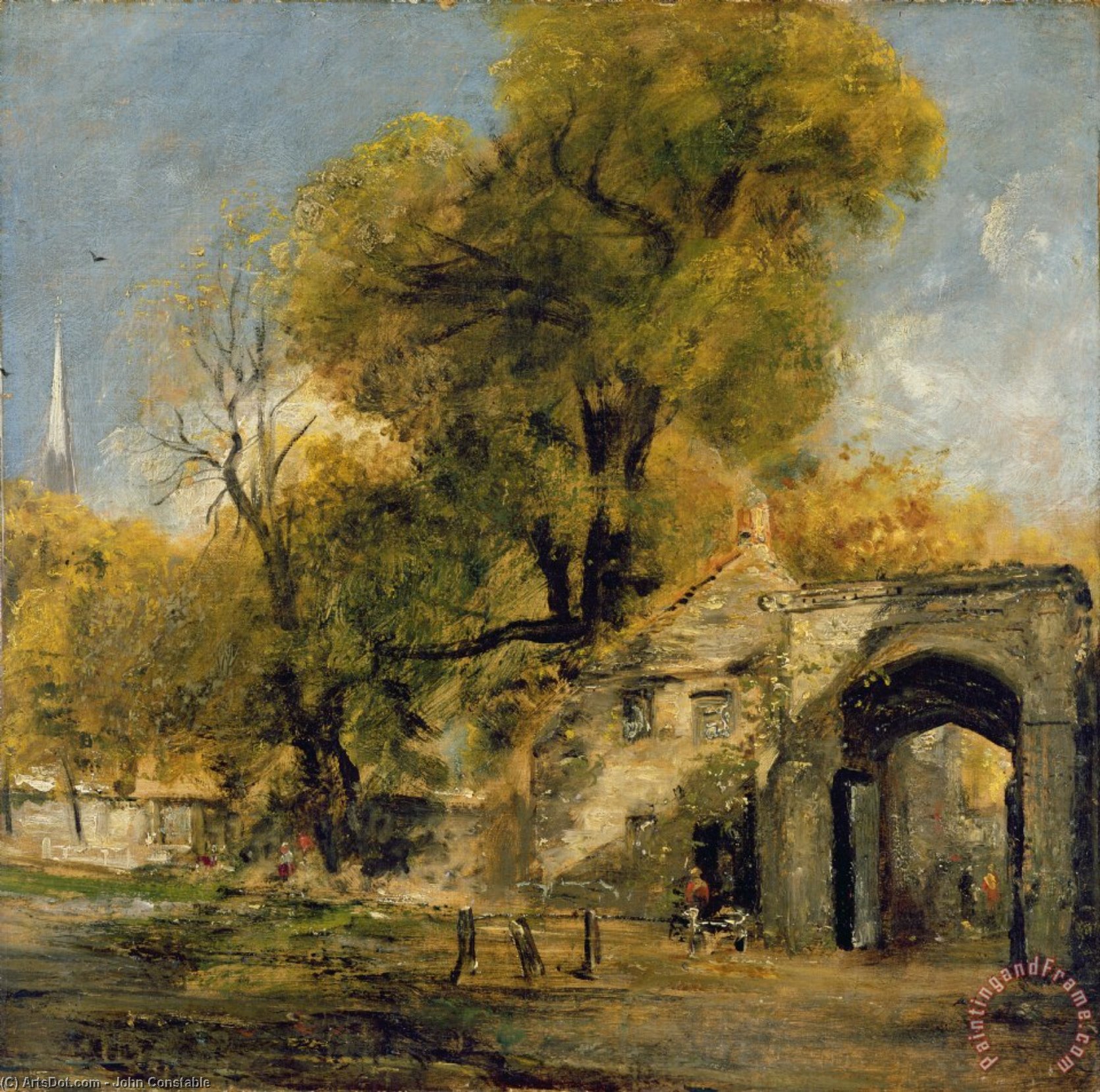 Harnham Gate, Salisbury — John Constable