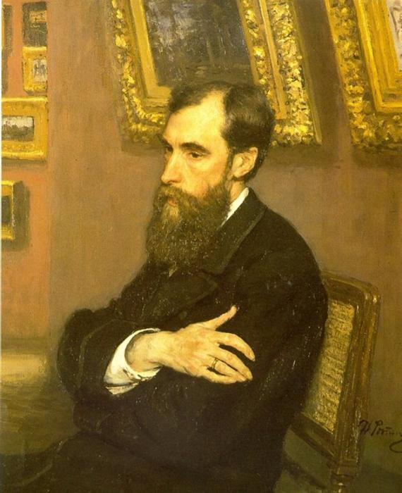 Portrait Of Pavel Tretyakov, Founder Of The Tretyakov Gallery. — Ilya Yefimovich Repin