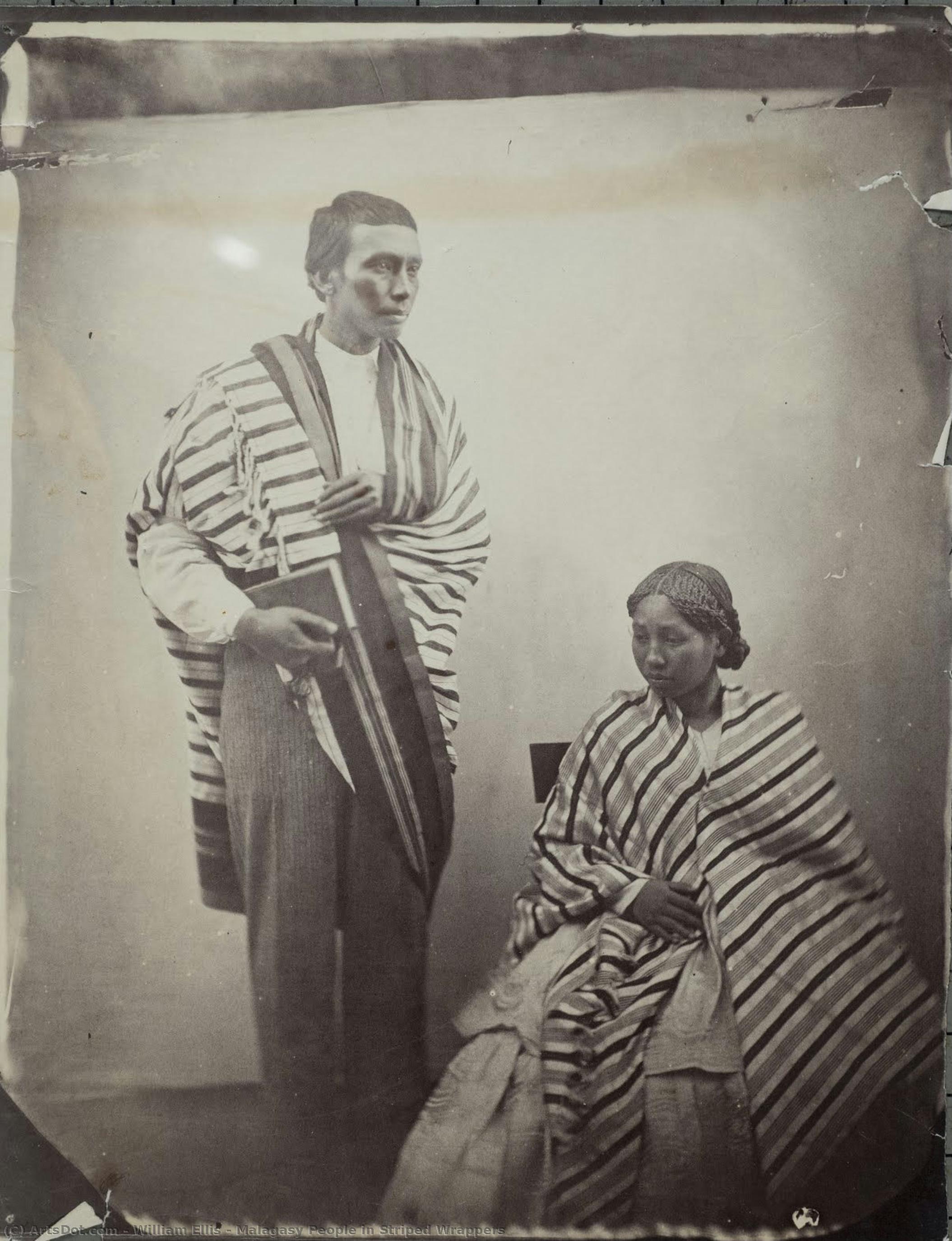 Malagasy People In Striped Wrappers — William Ellis