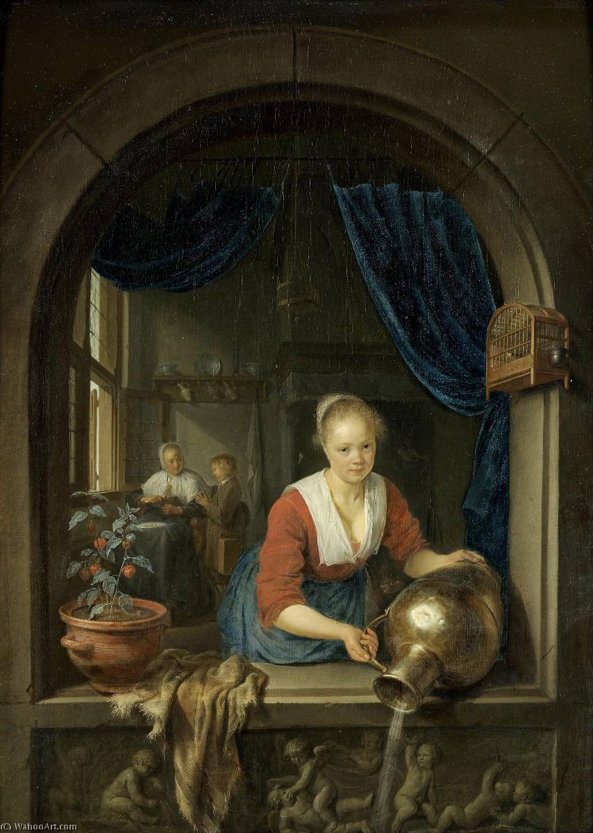 Maid At The Window — Gerrit Dou