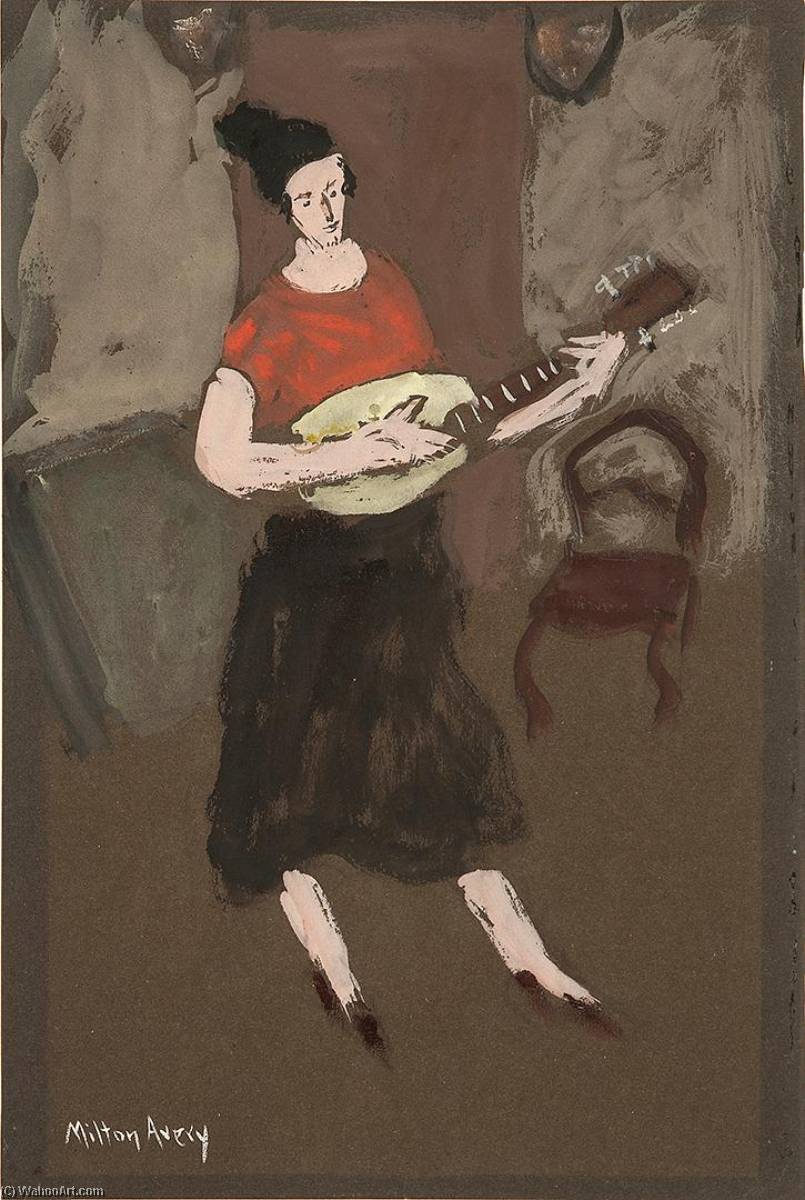 Mandolin Player — Milton Avery