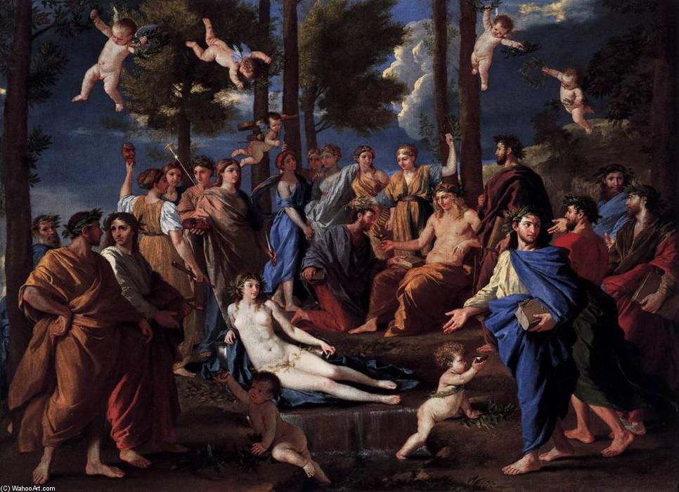 Apollo And The Muses (parnassus) — Nicolas Poussin