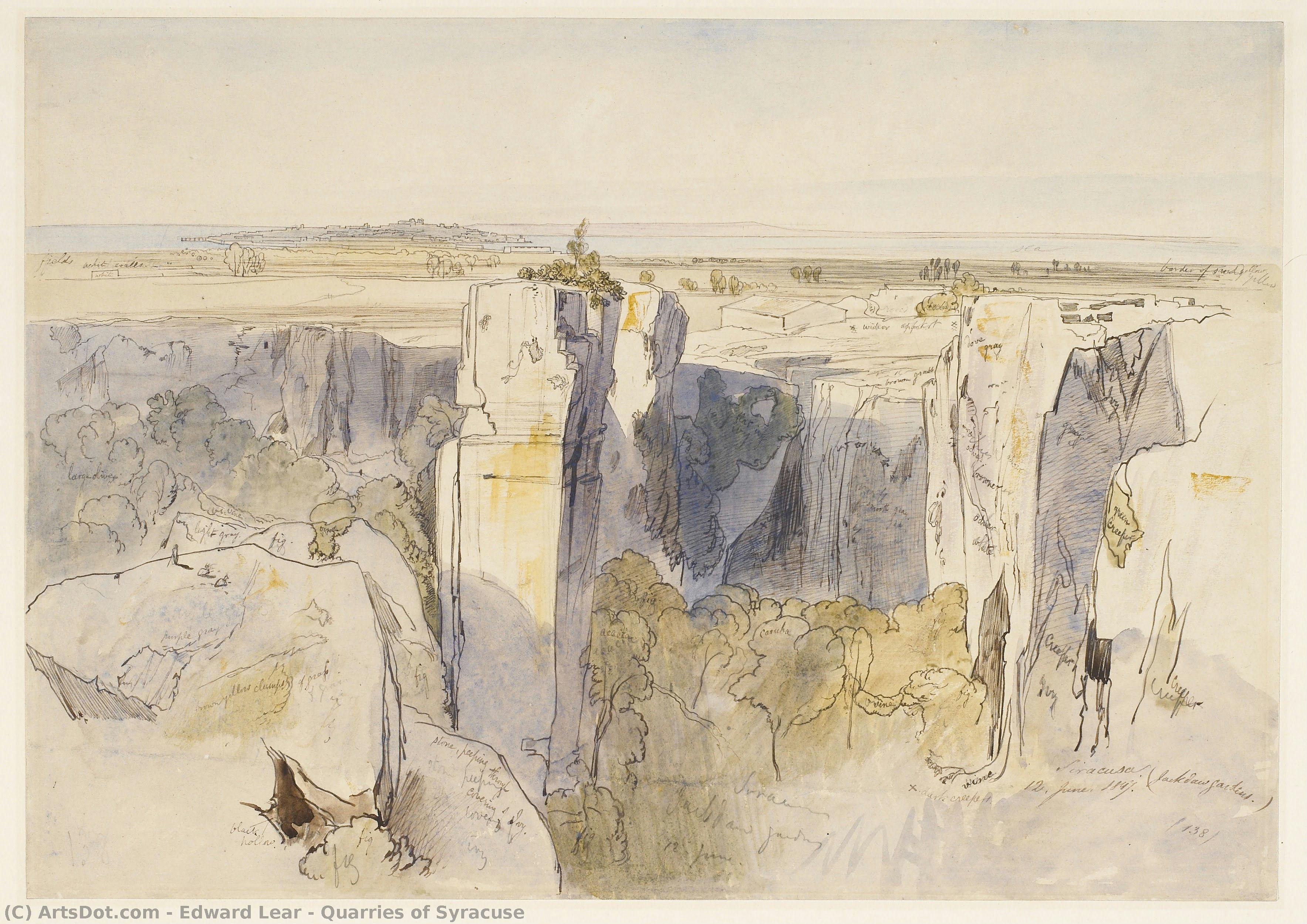 Quarries Of Syracuse — Edward Lear