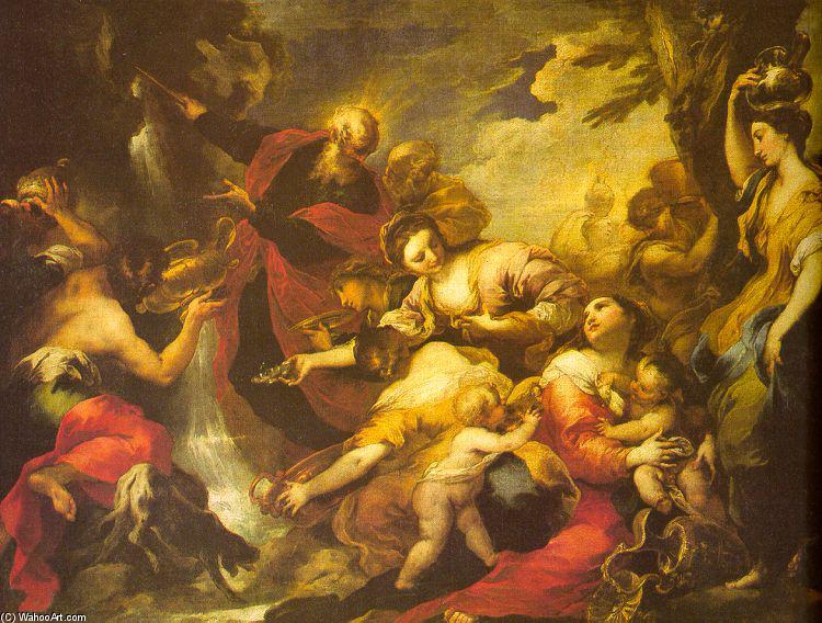 Moses Striking The Rock — Valerio Castello
