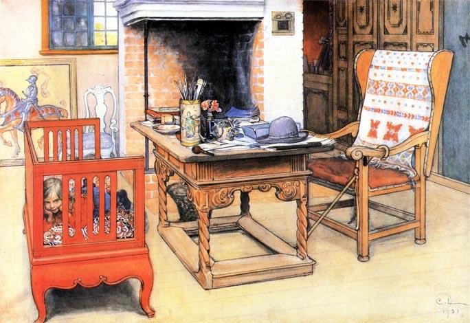 Peek - A - Boo! — Carl Larsson