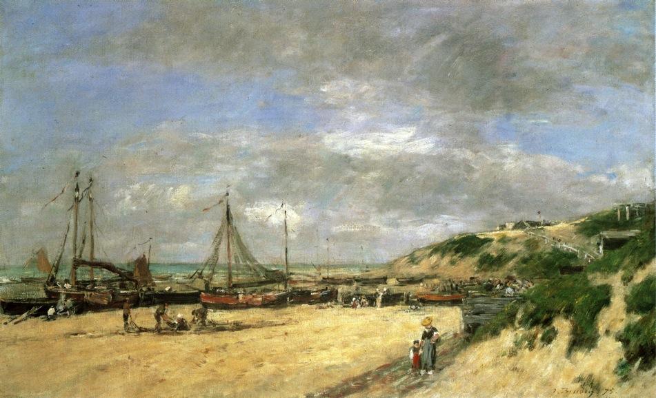 Low Tide At Scheveningue — Eugène Louis Boudin