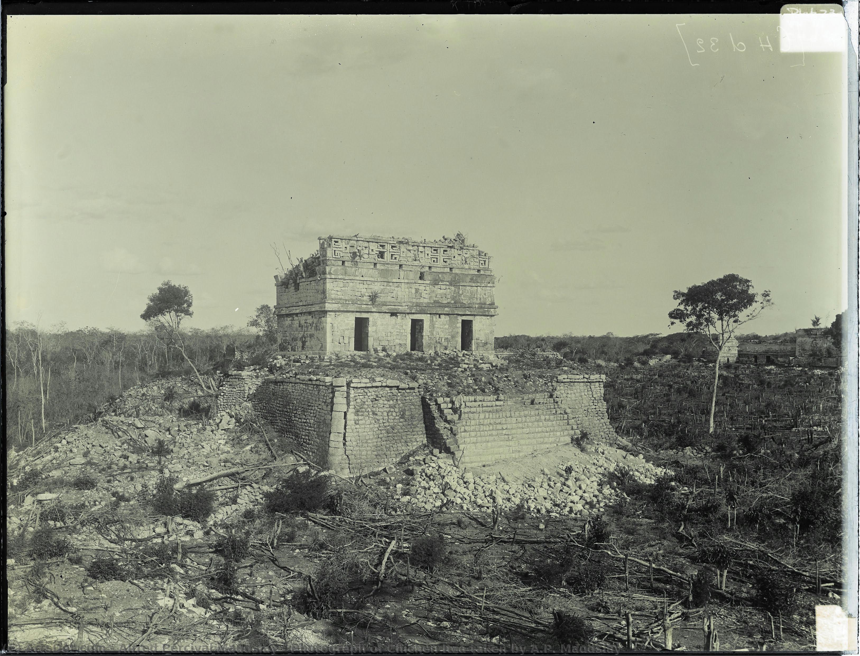 Photograph Of Chichén Itzá Taken By A.p. Maudslay — Alfred Percival Maudslay
