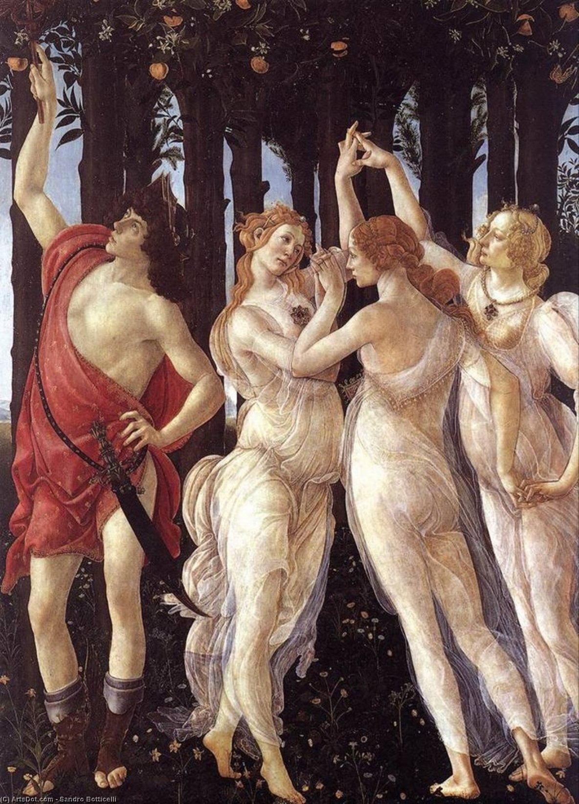 Allegory - Primavera (detail) — Sandro Botticelli