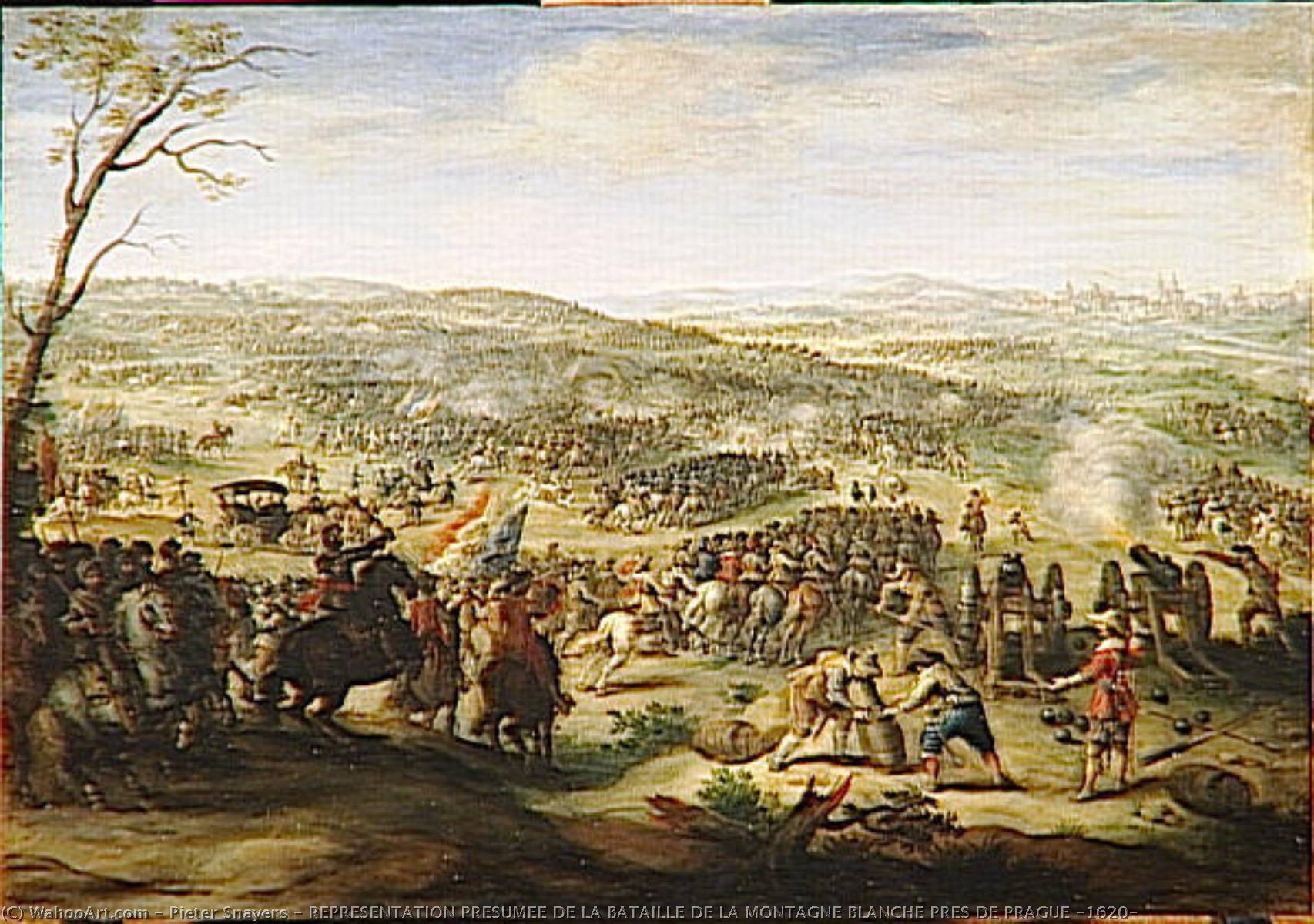 Representation Presumee De La Bataille De La Montagne Blanche Pres De Prague (1620) — Pieter Snayers