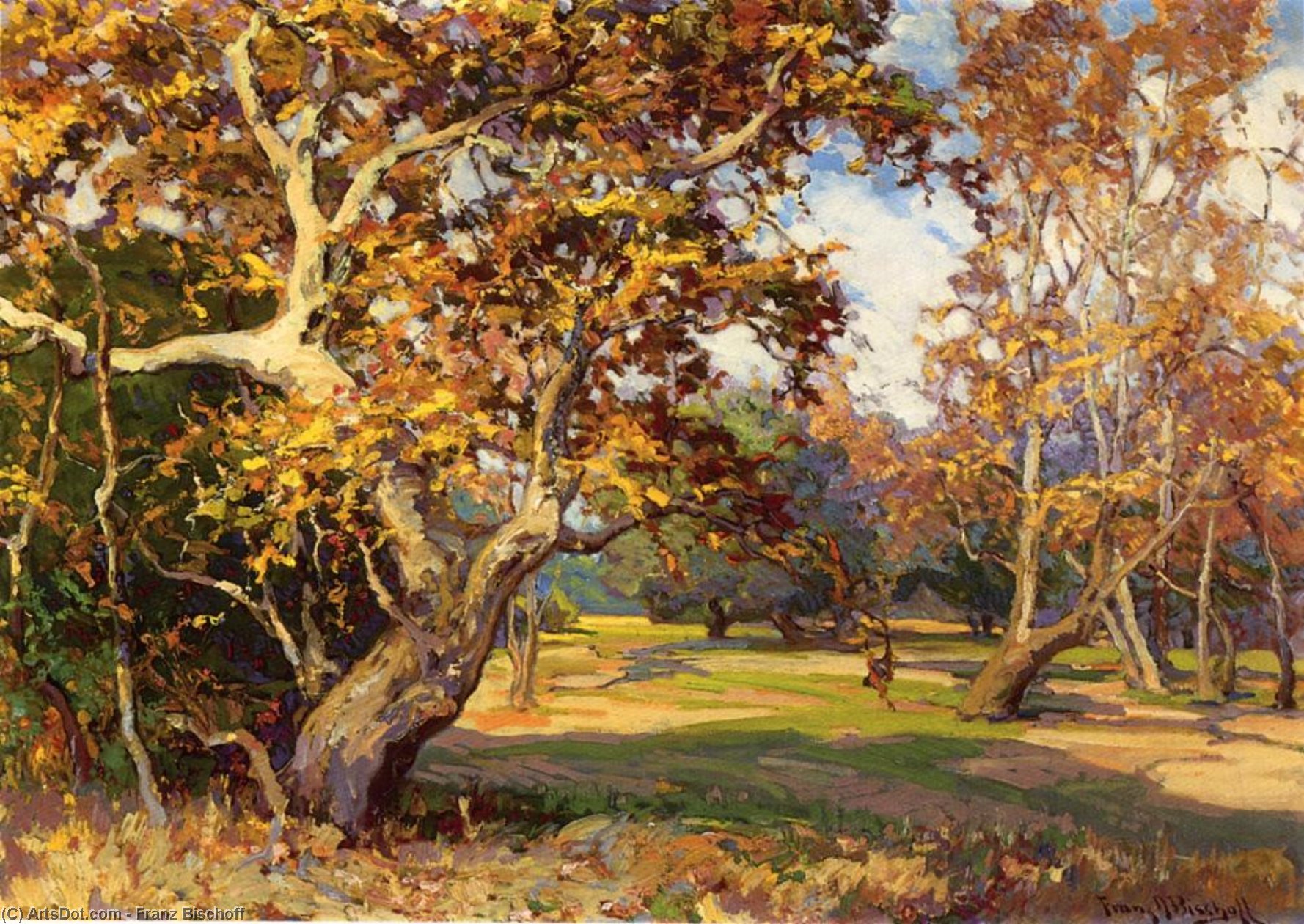 View Of The Arroyo Seco From The Artist's Studio — Franz Bischoff