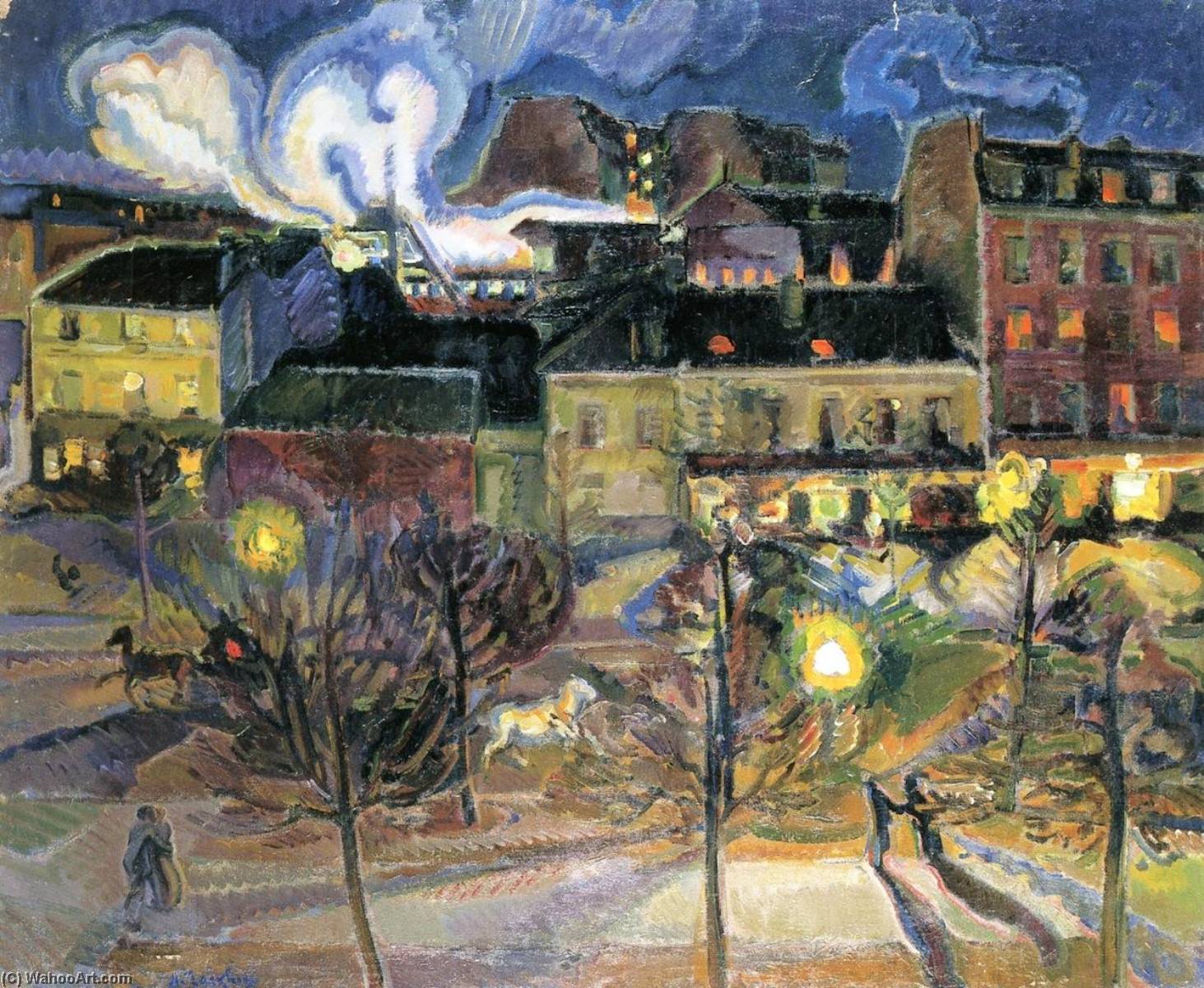 Maine Montmarnasse Railway Station By Night — Nicolas Tarkhoff