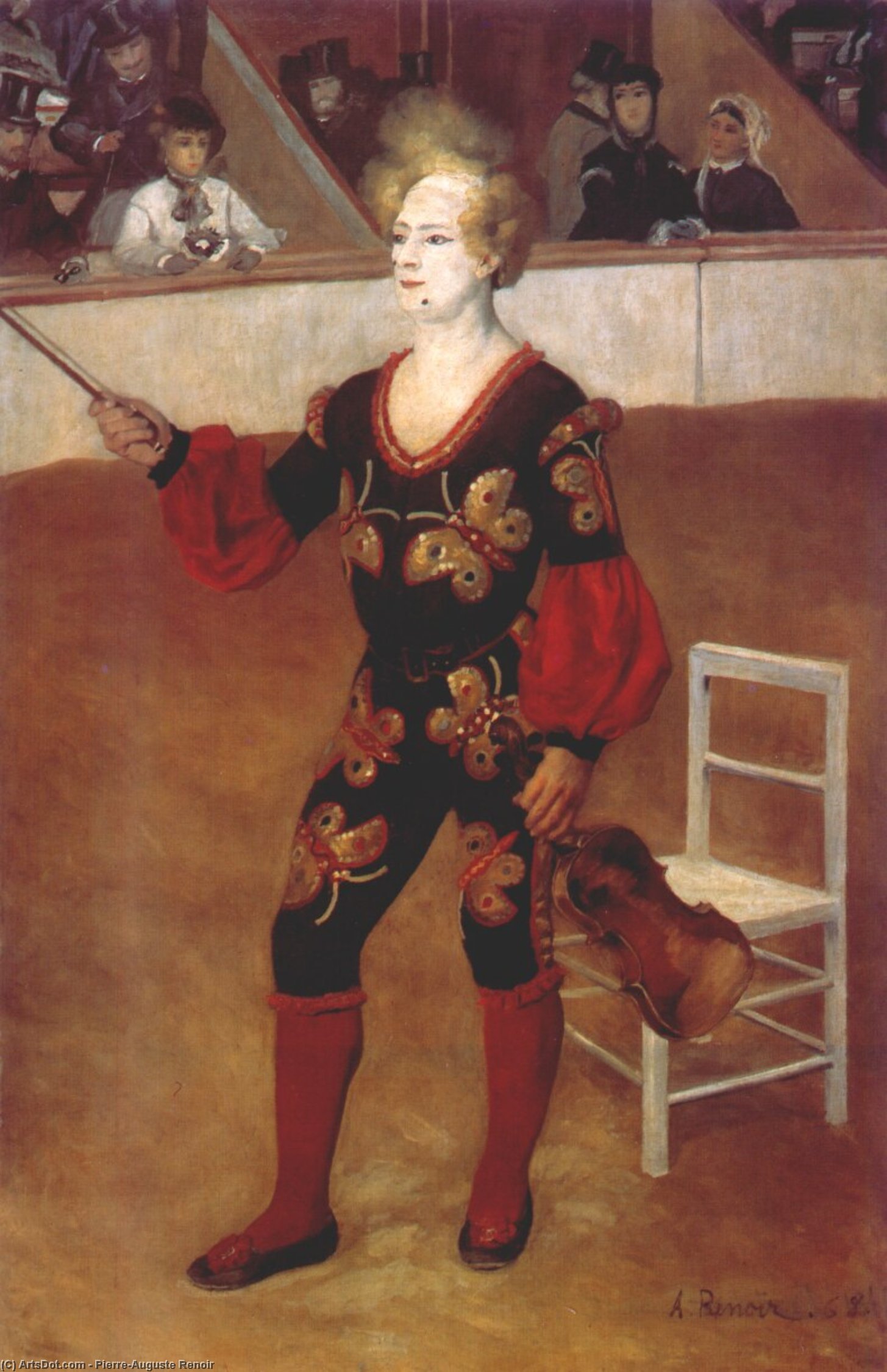 The Clown (james Bollinger Mazutreek) — Pierre-auguste Renoir