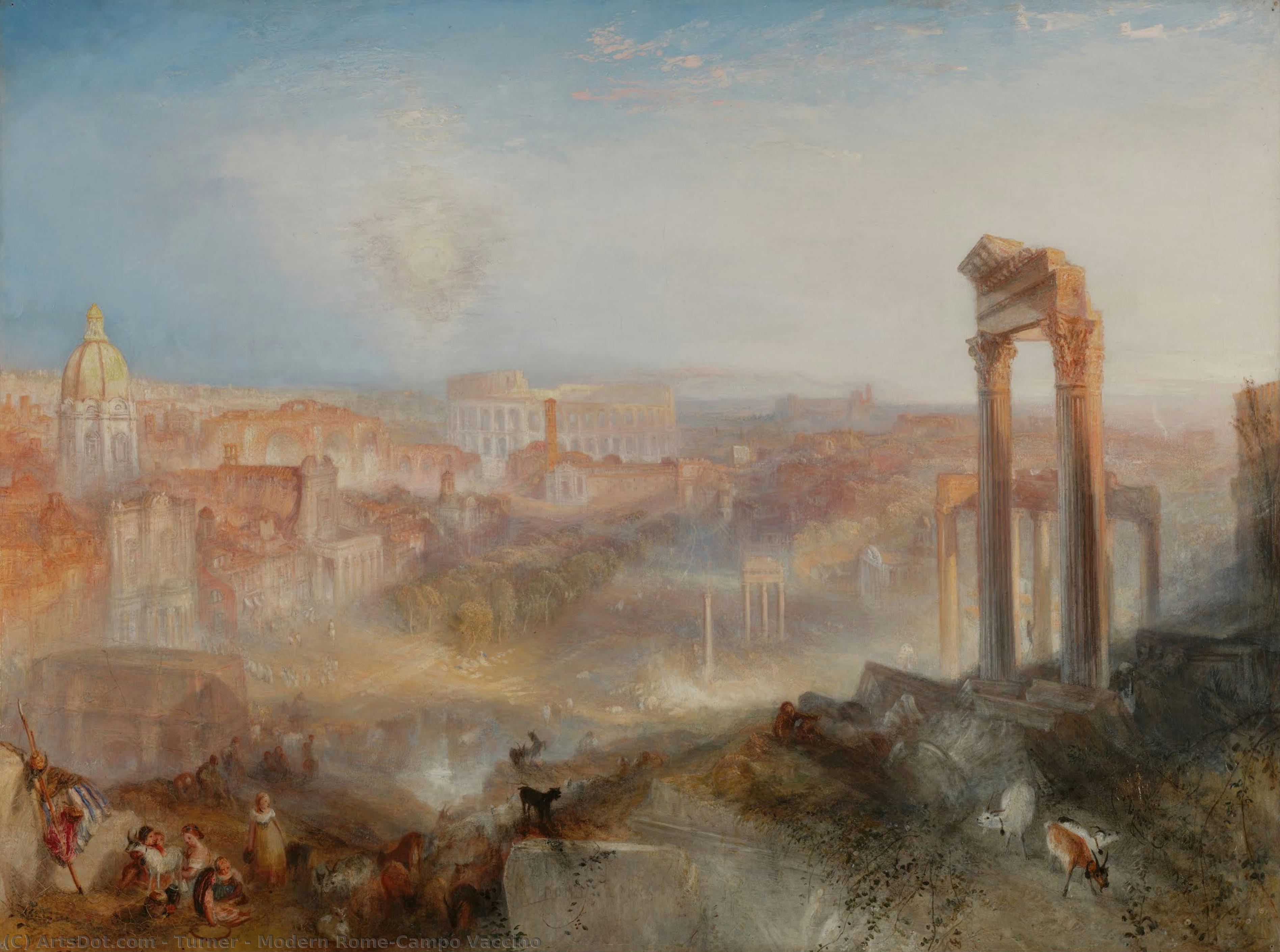 Modern Rome-campo Vaccino — J.m.w. Turner