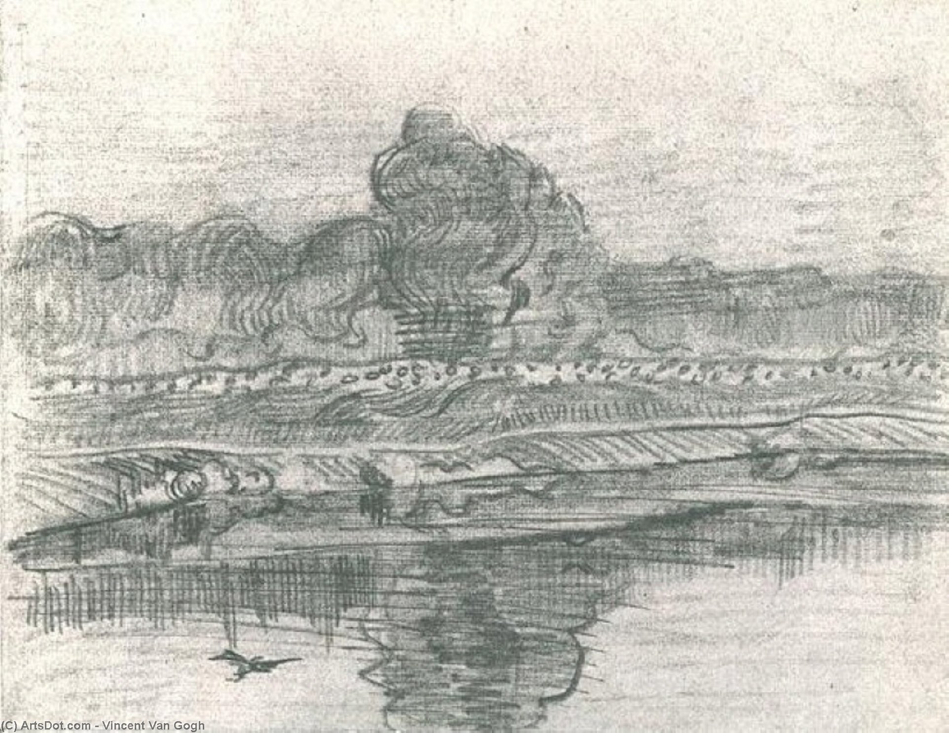 Landscape With The Oise — Vincent Willem Van Gogh
