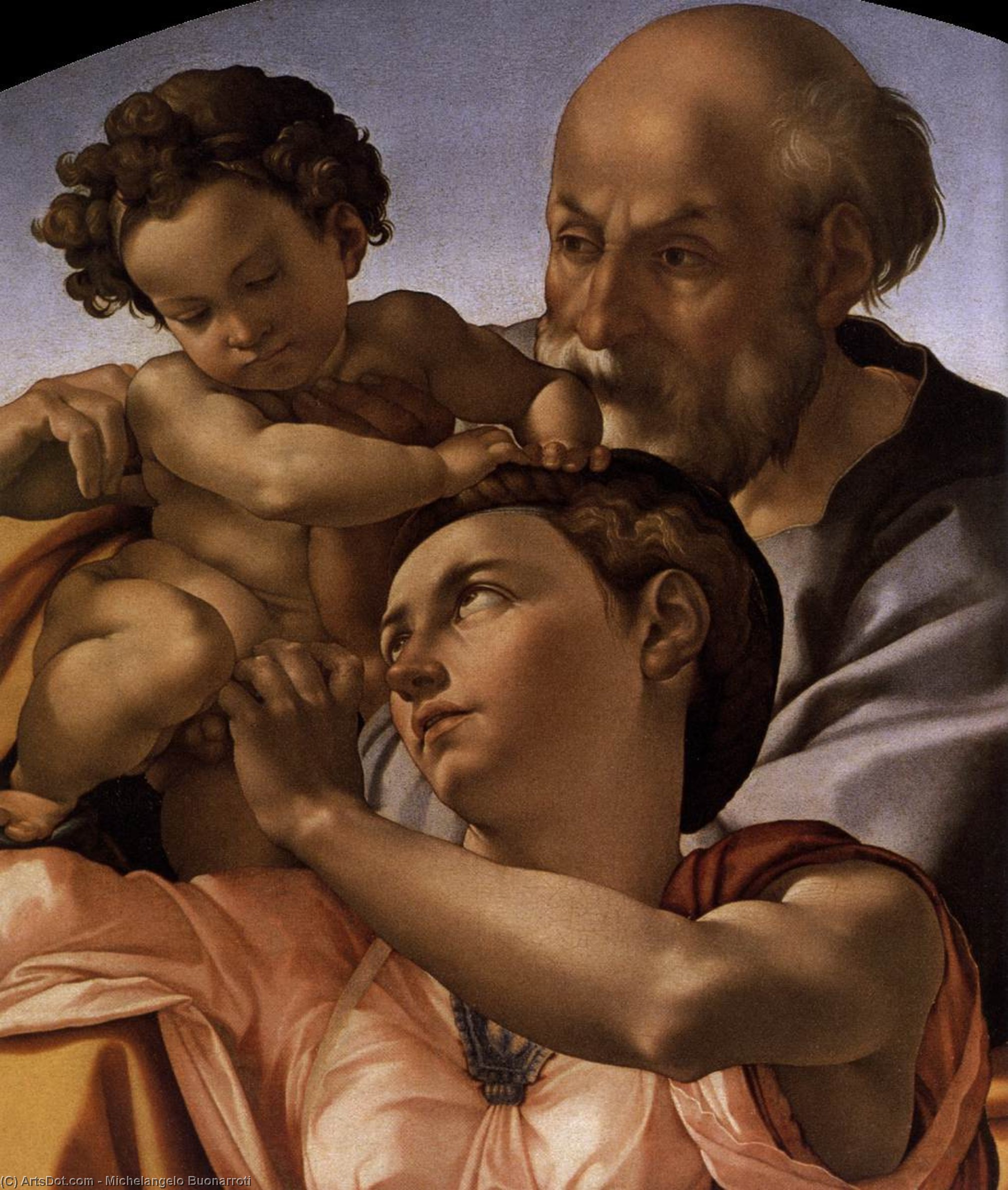 The Doni Tondo (detail) — Michelangelo Buonarroti