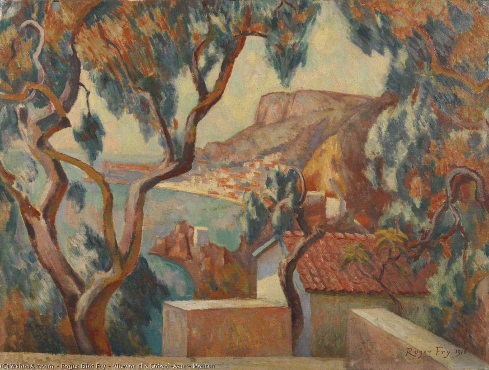 View On The Côte D'azur, Menton — Roger Eliot Fry