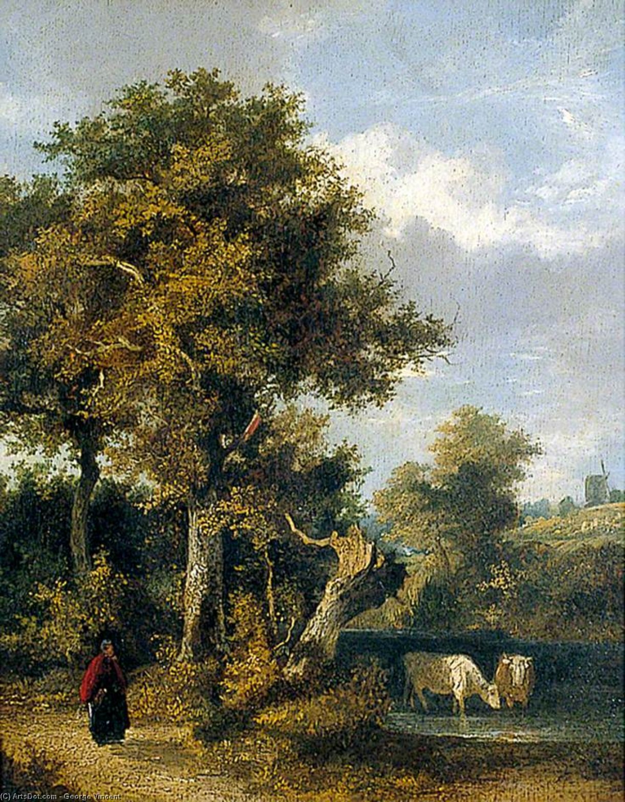 A Shady Pool — George Vincent