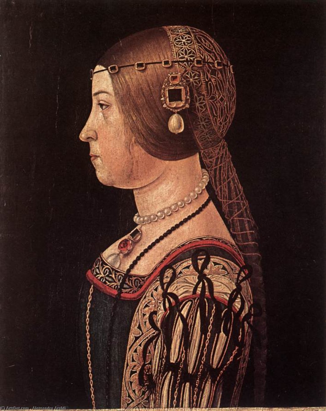 Portrait Of Barbara Pallavicino — Alessandro Araldi