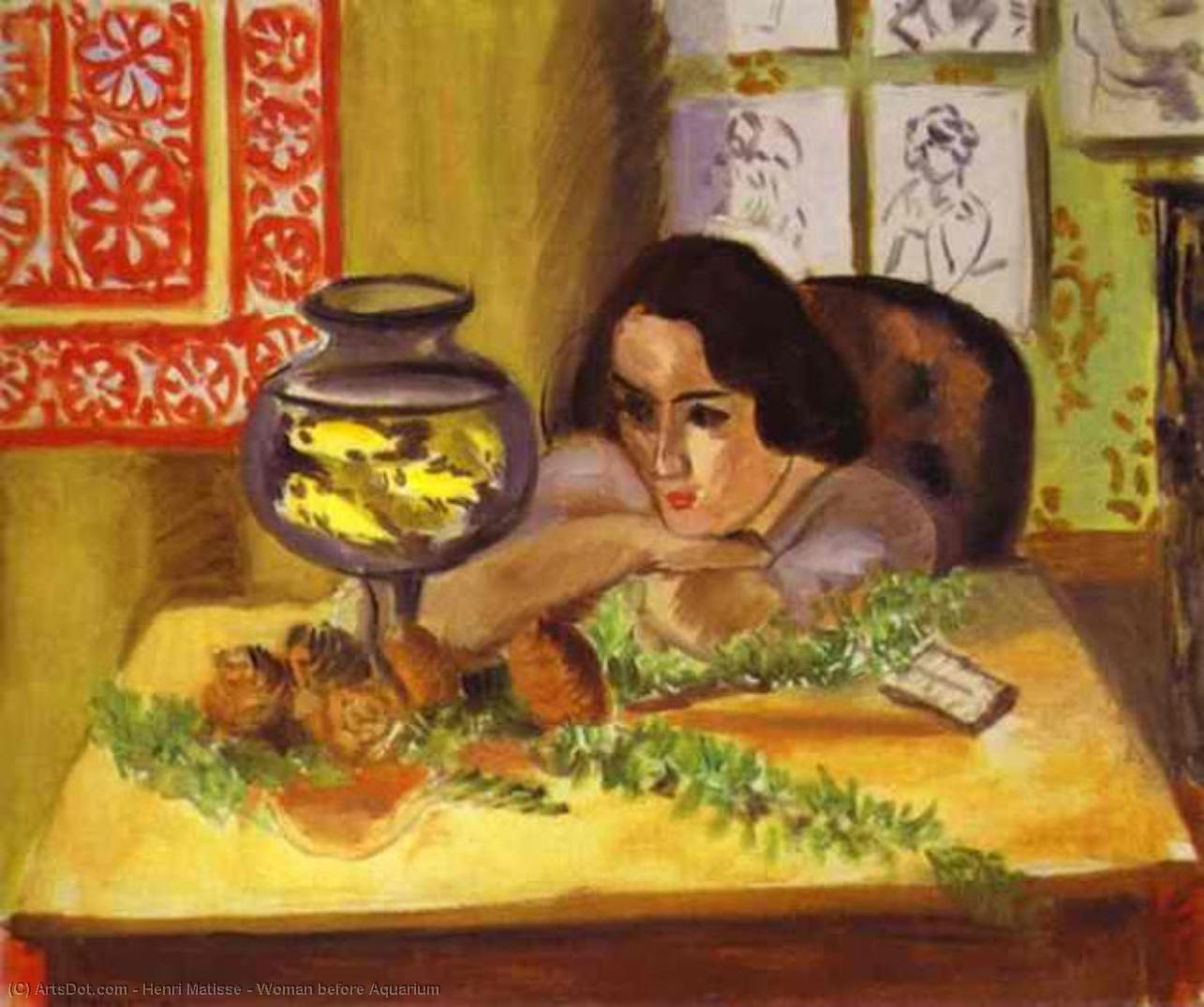 Woman Before Aquarium — Henri Matisse