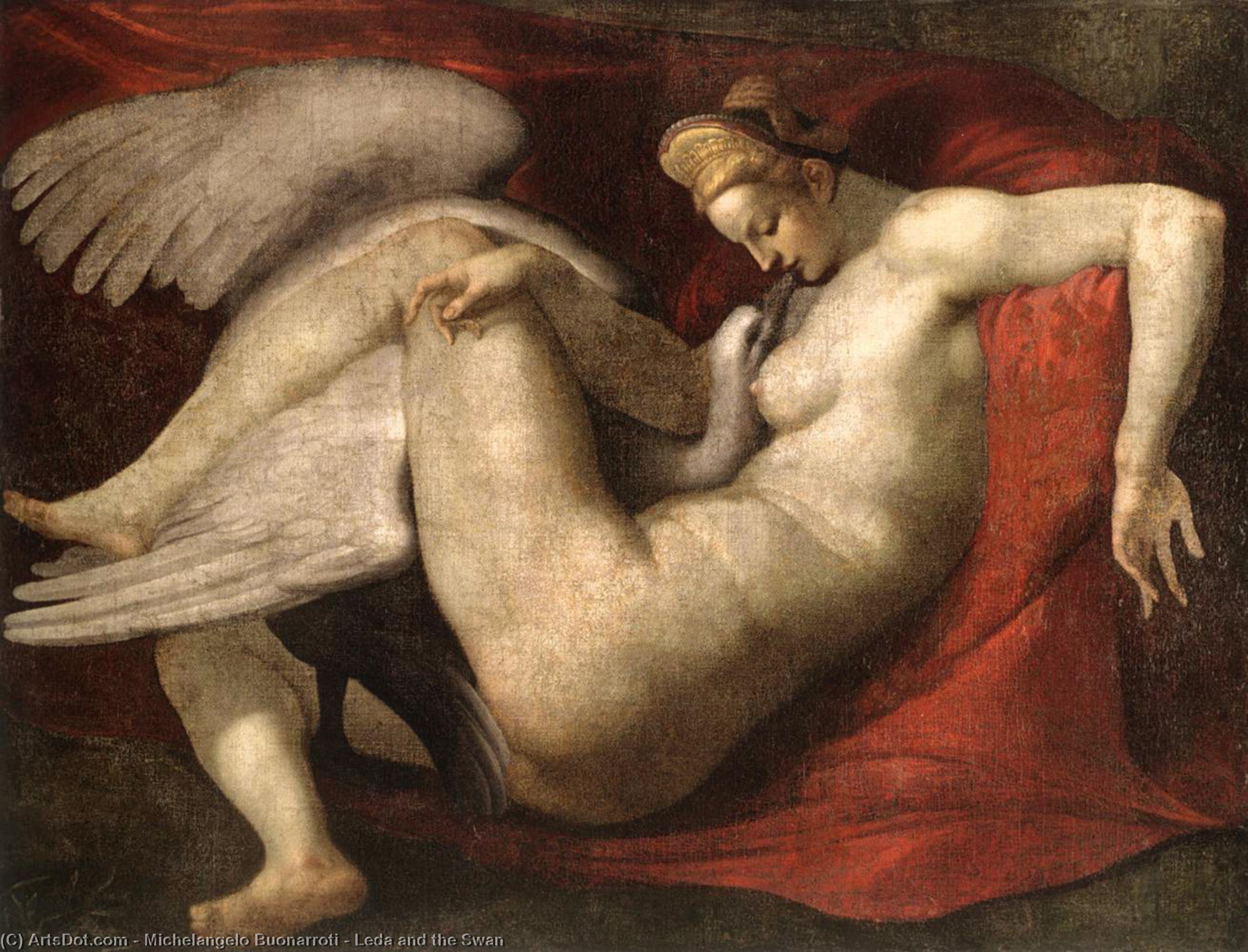 Leda And The Swan — Michelangelo Buonarroti