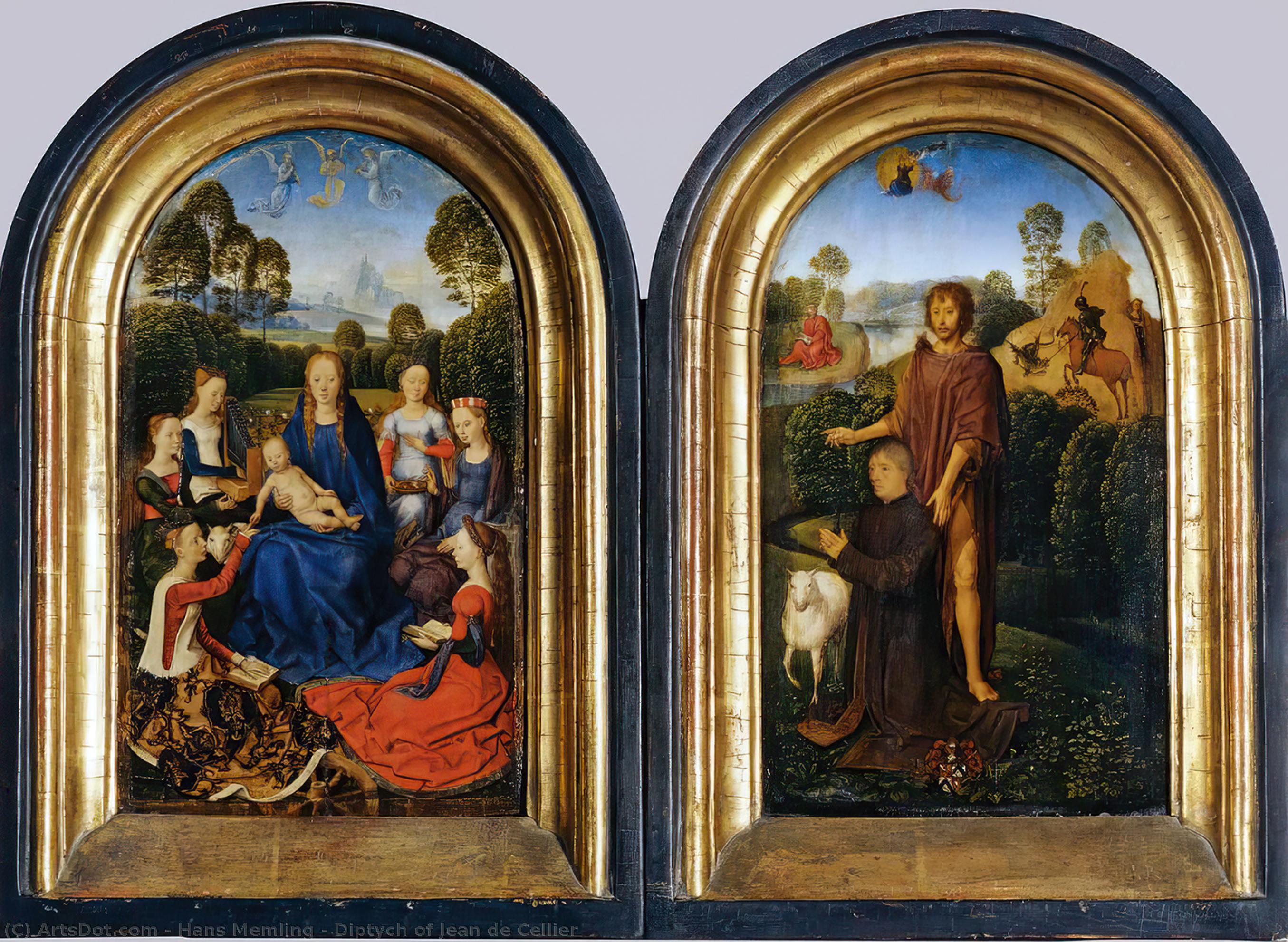 Diptych Of Jean De Cellier — Memling, Hans