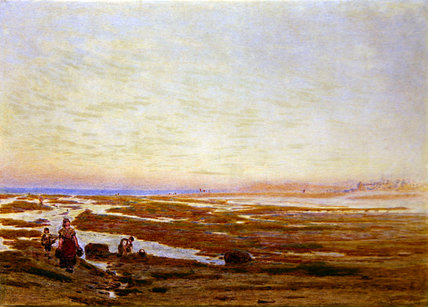 Low Tide On The South Coast, Near Brighton — Albert Goodwin