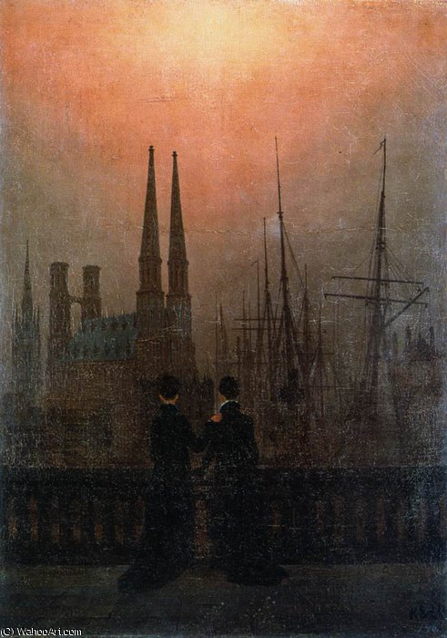 Sisters On The Balcony — Caspar David Friedrich