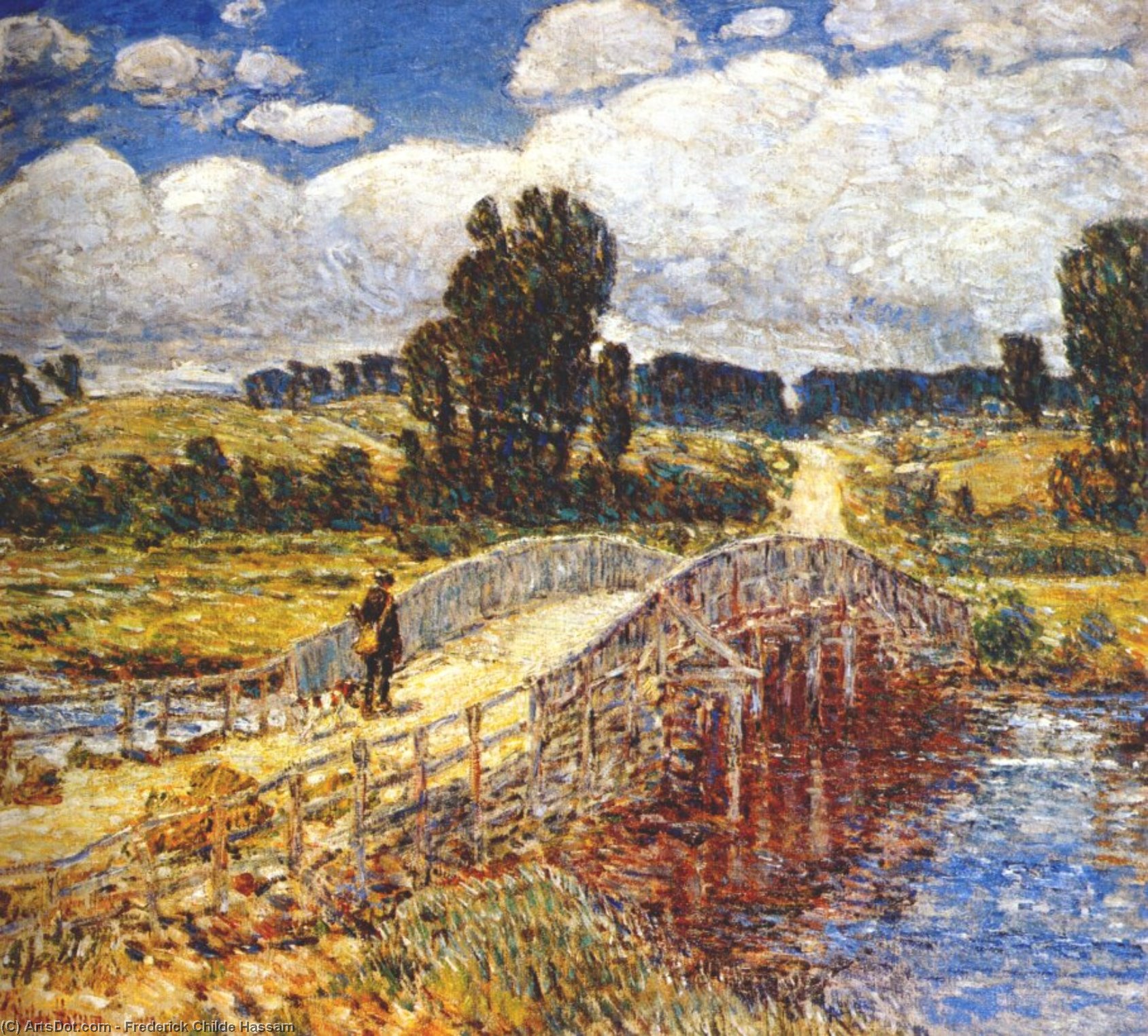 Bridge At Old Lyme — Frederick Childe Hassam